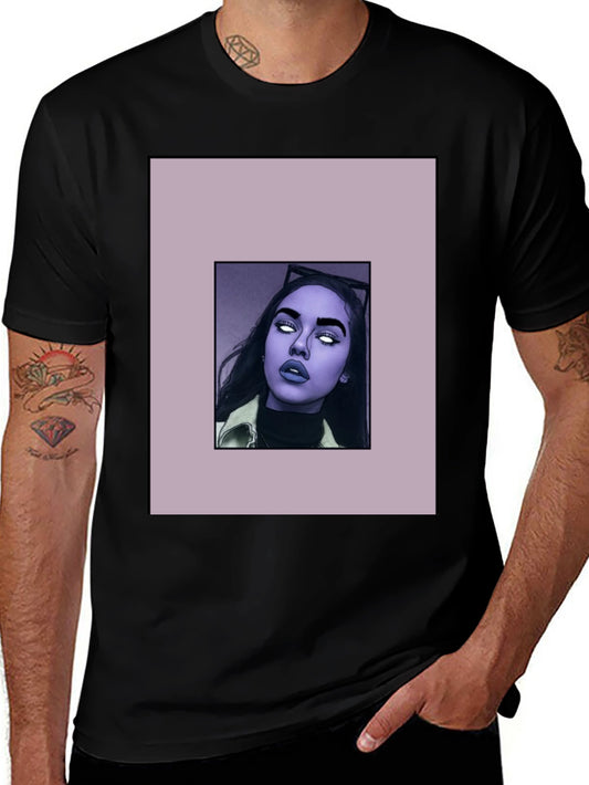 Stylish Black T-Shirt with Graphic Print