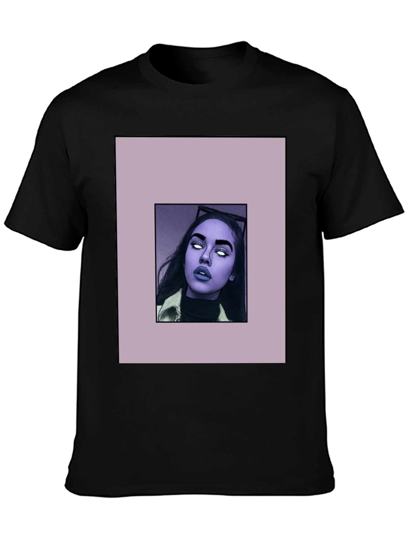 Stylish Black T-Shirt with Graphic Print
