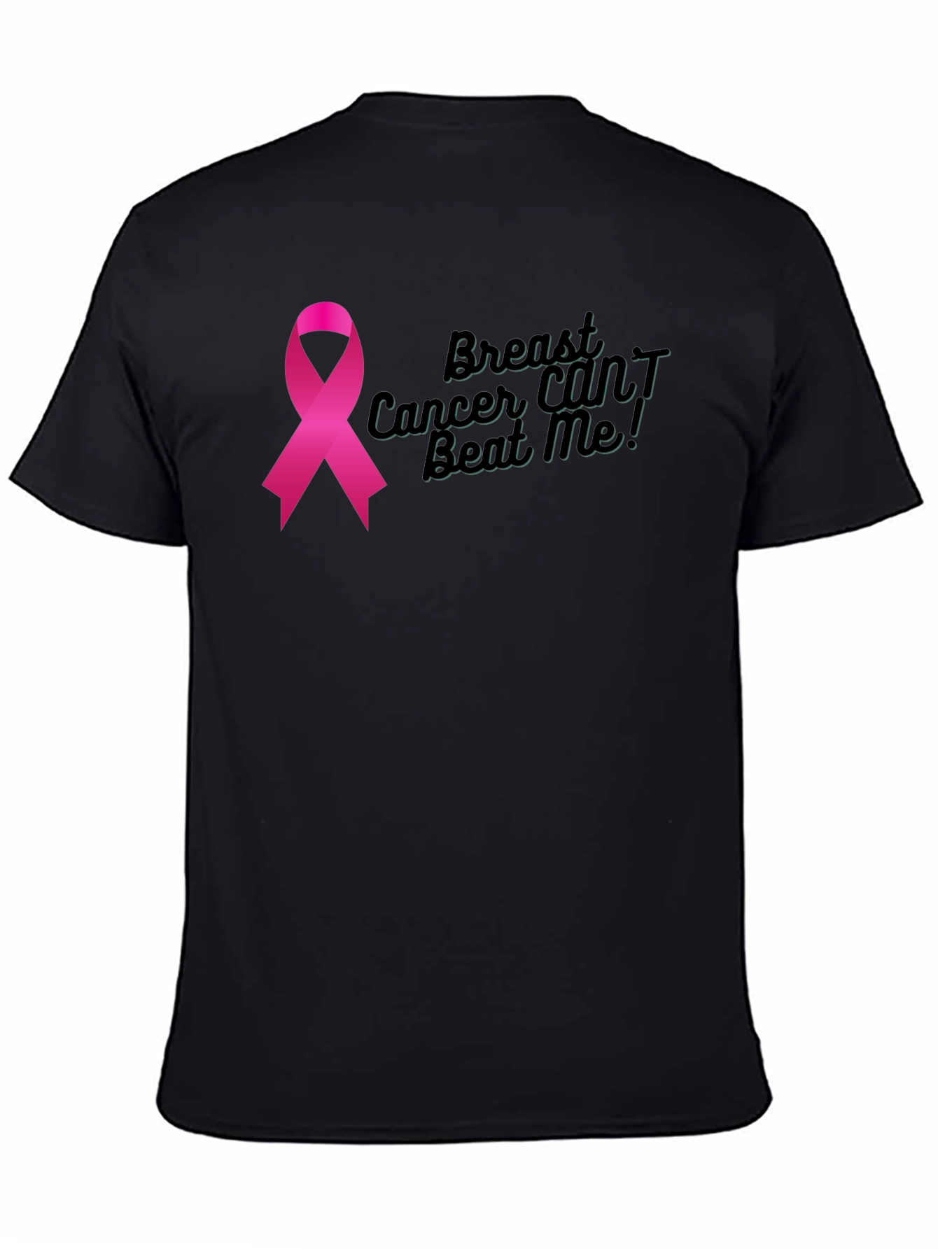 Breast Cancer Awareness Ribbon Graphic T-Shirt