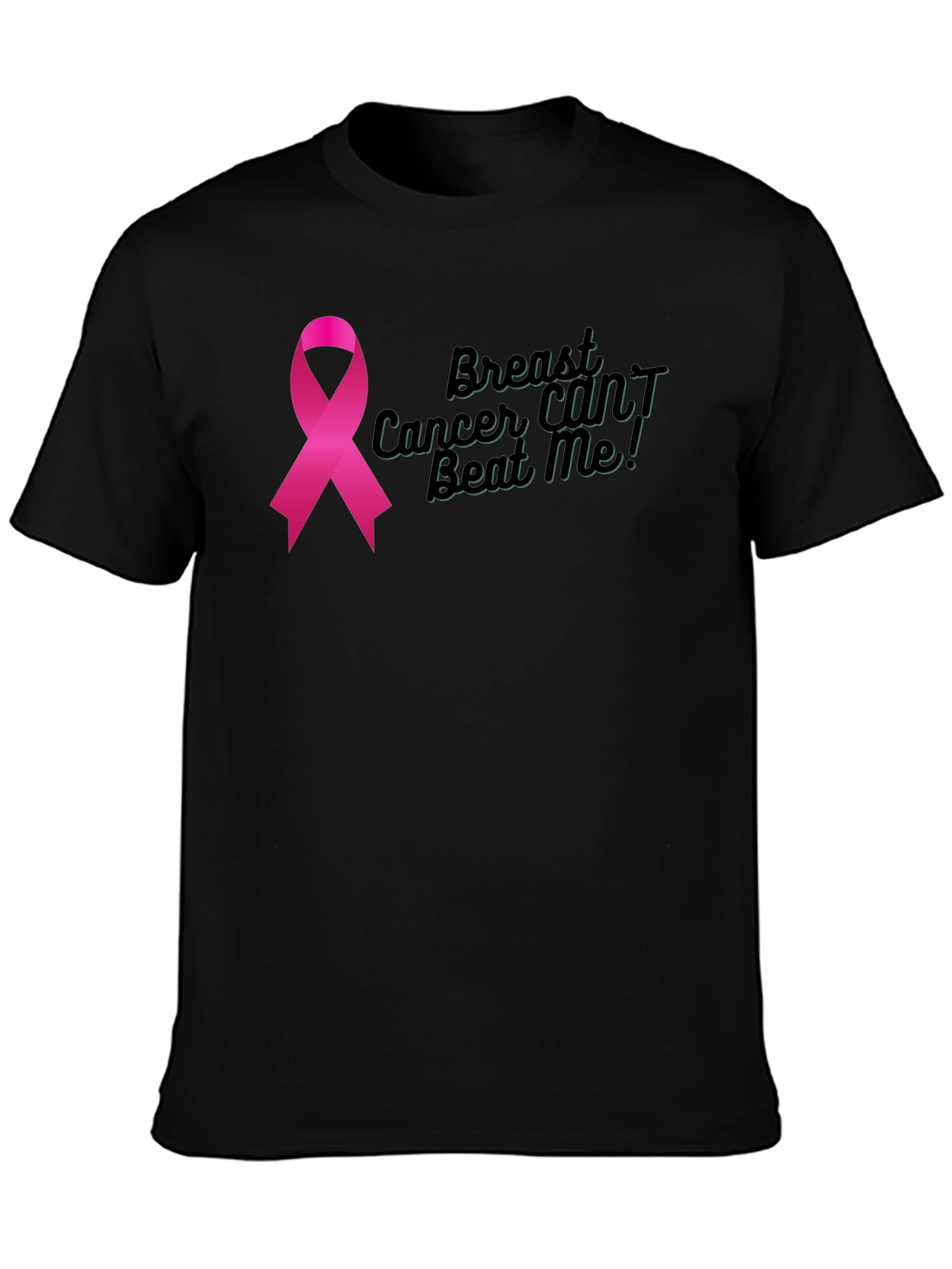 Breast Cancer Awareness Ribbon Graphic T-Shirt
