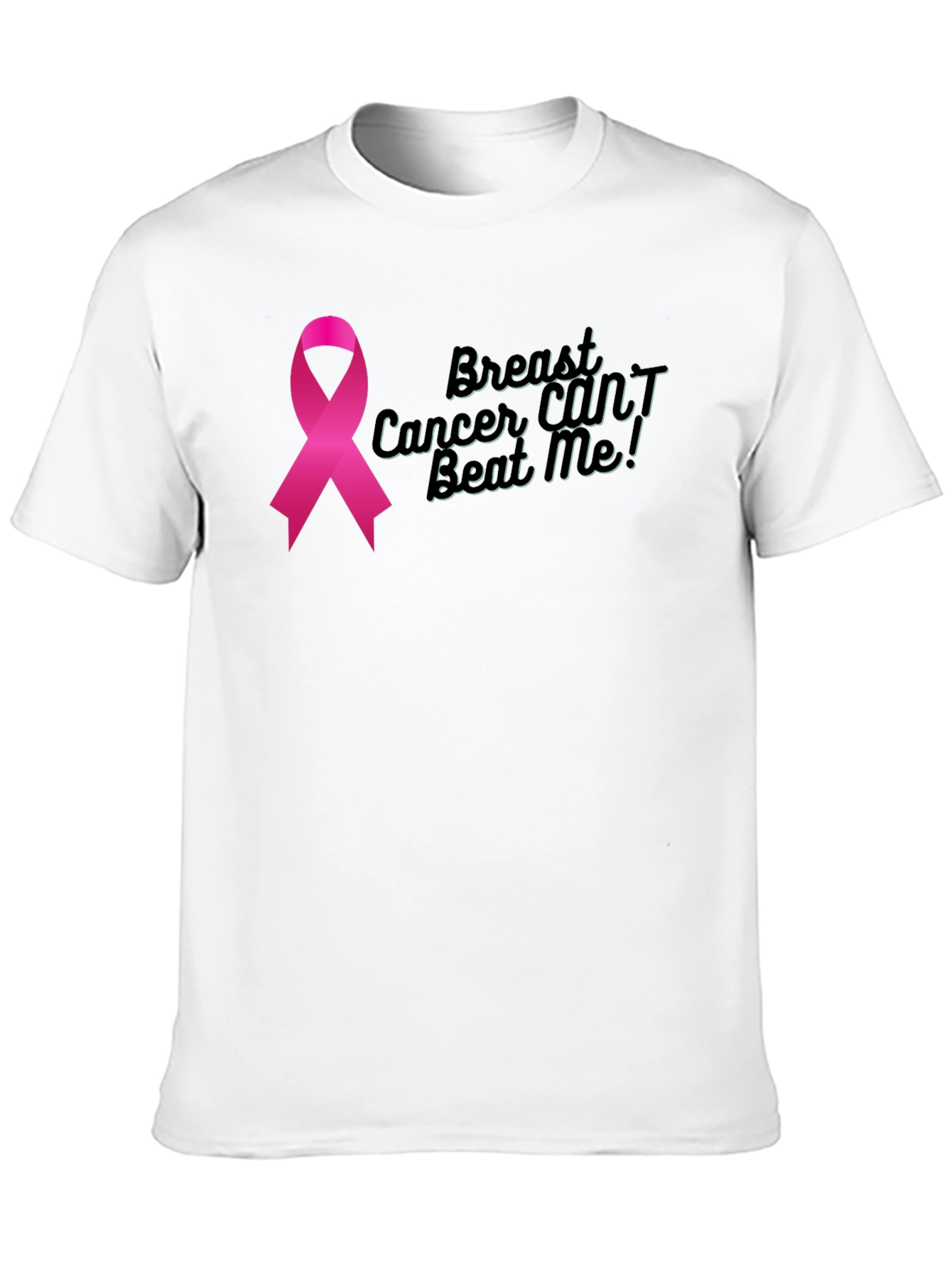 Breast Cancer Awareness Ribbon Graphic T-Shirt