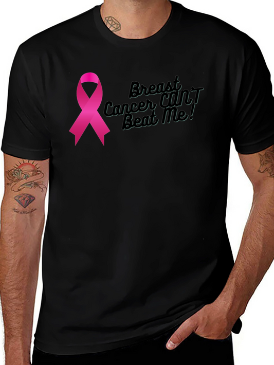 Breast Cancer Awareness Ribbon Graphic T-Shirt