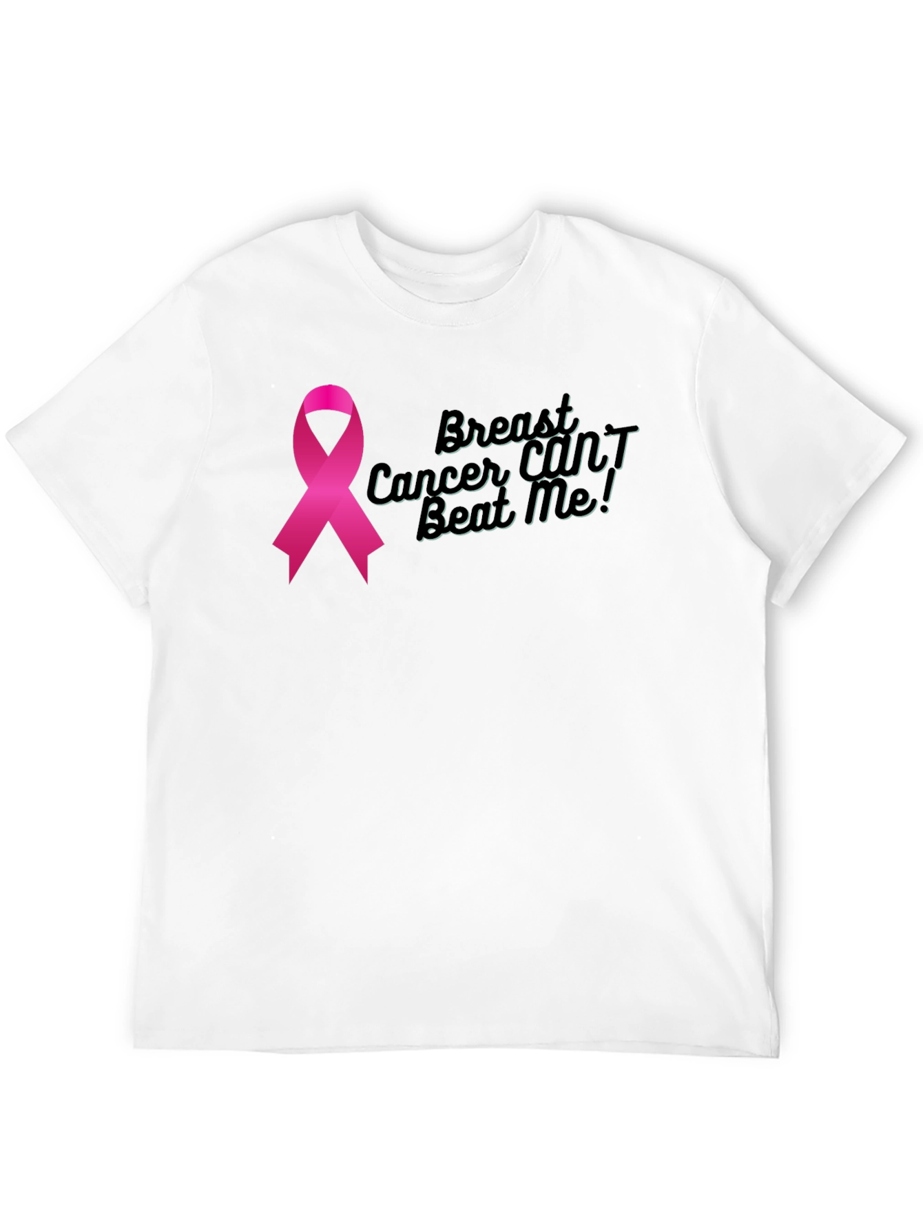 Breast Cancer Awareness Ribbon Graphic T-Shirt