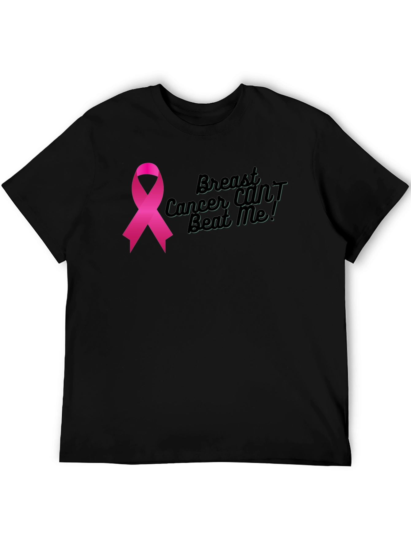 Breast Cancer Awareness Ribbon Graphic T-Shirt