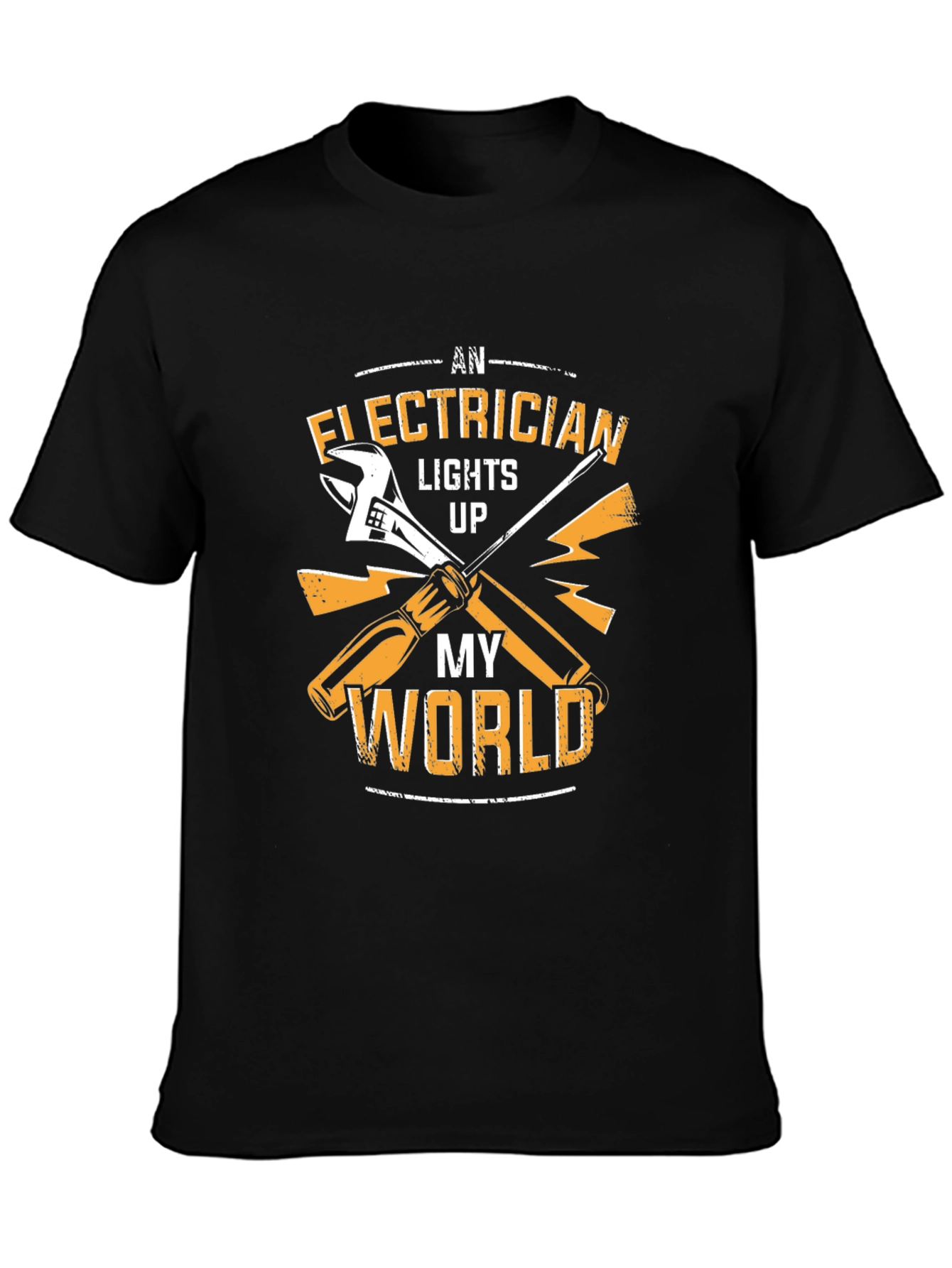 Electrician Lights Up My World Graphic T-Shirt
