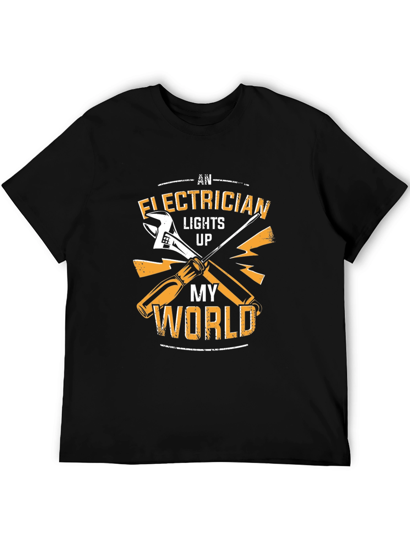 Electrician Lights Up My World Graphic T-Shirt