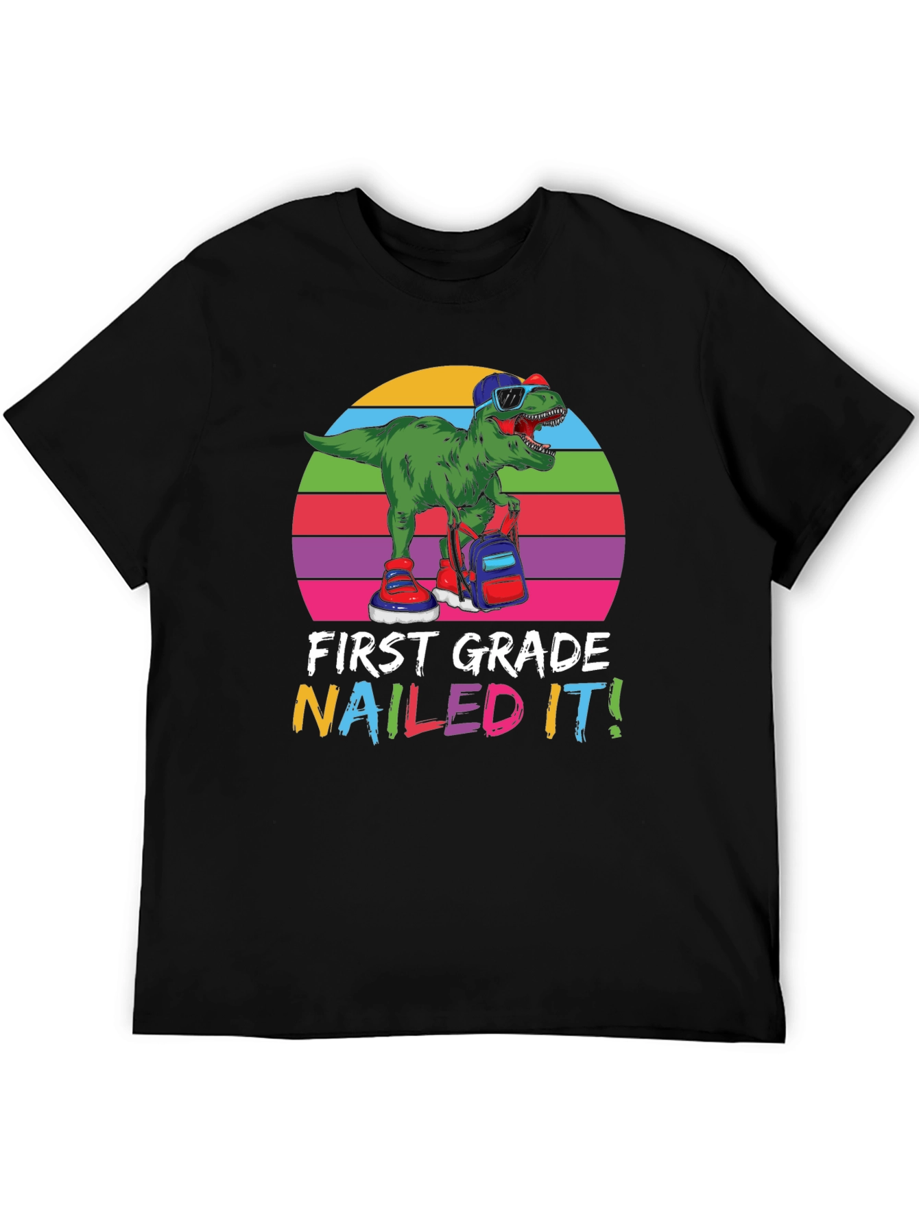 First Grade Nailed It! Dinosaur T-Shirt