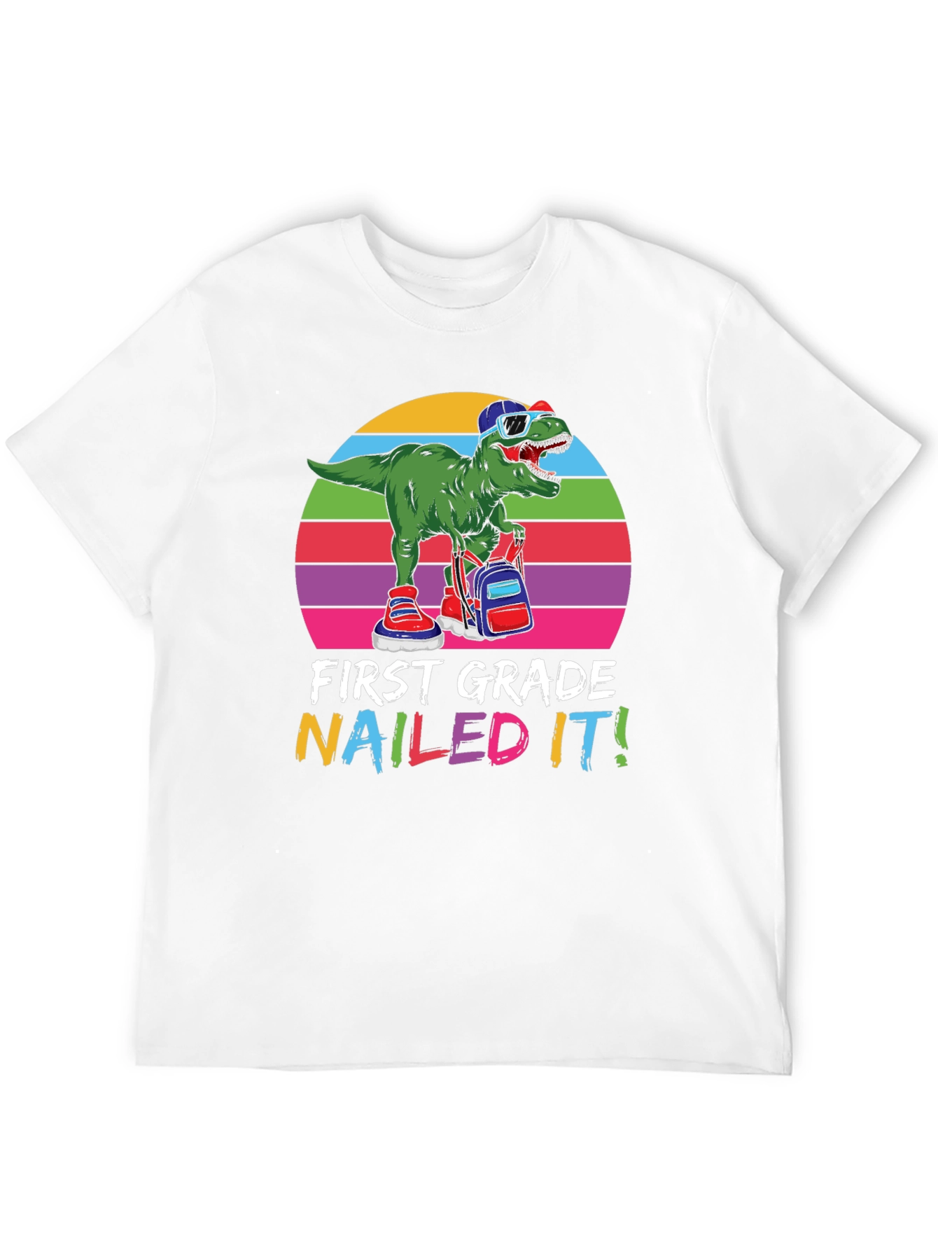 First Grade Nailed It! Dinosaur T-Shirt