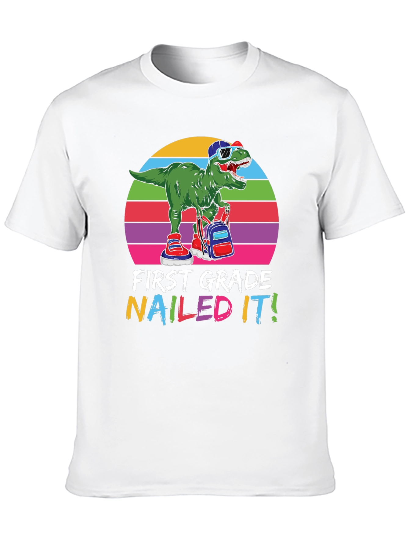 First Grade Nailed It! Dinosaur T-Shirt