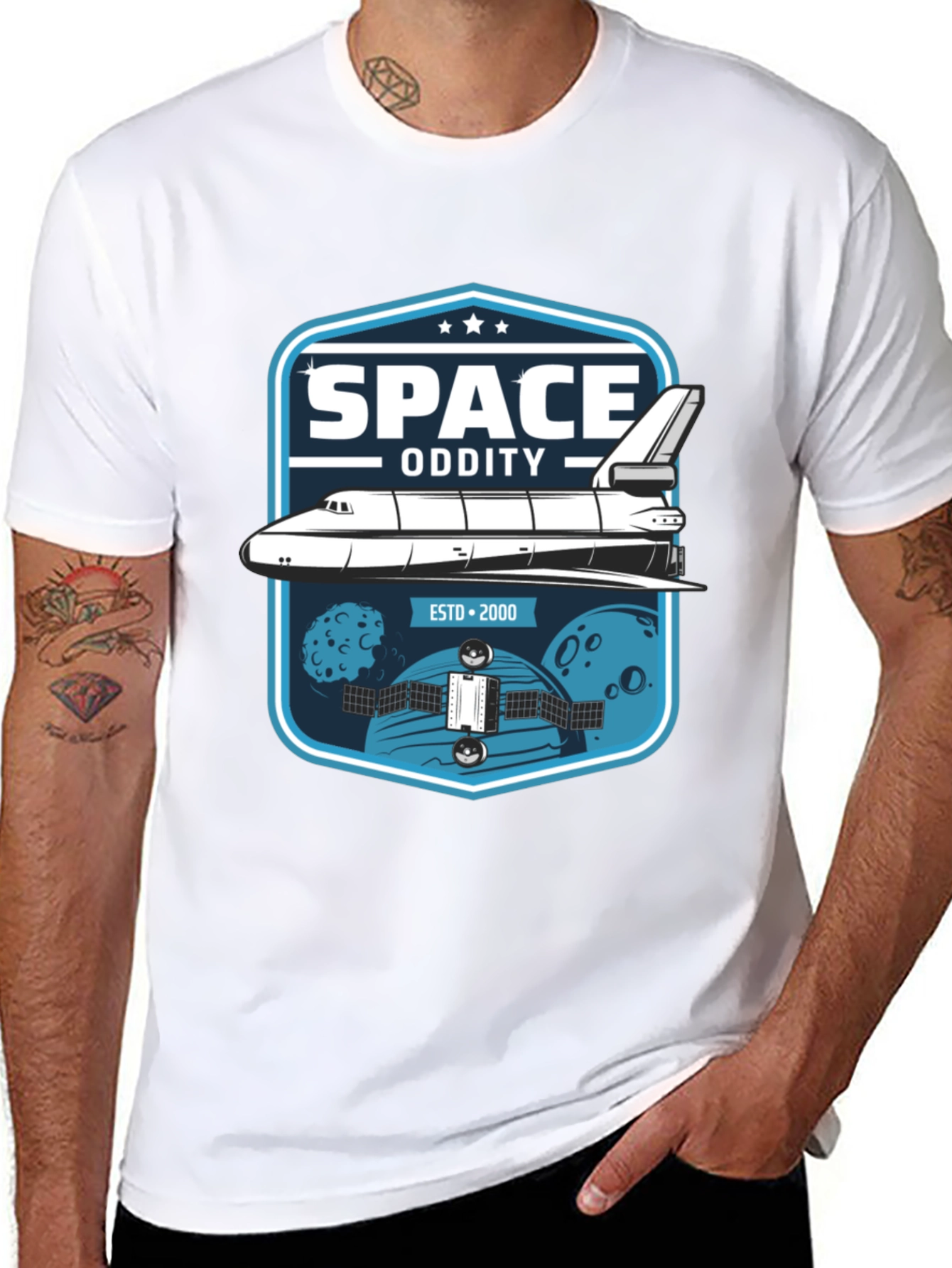 Space Oddity T-Shirt - Retro Shuttle Design