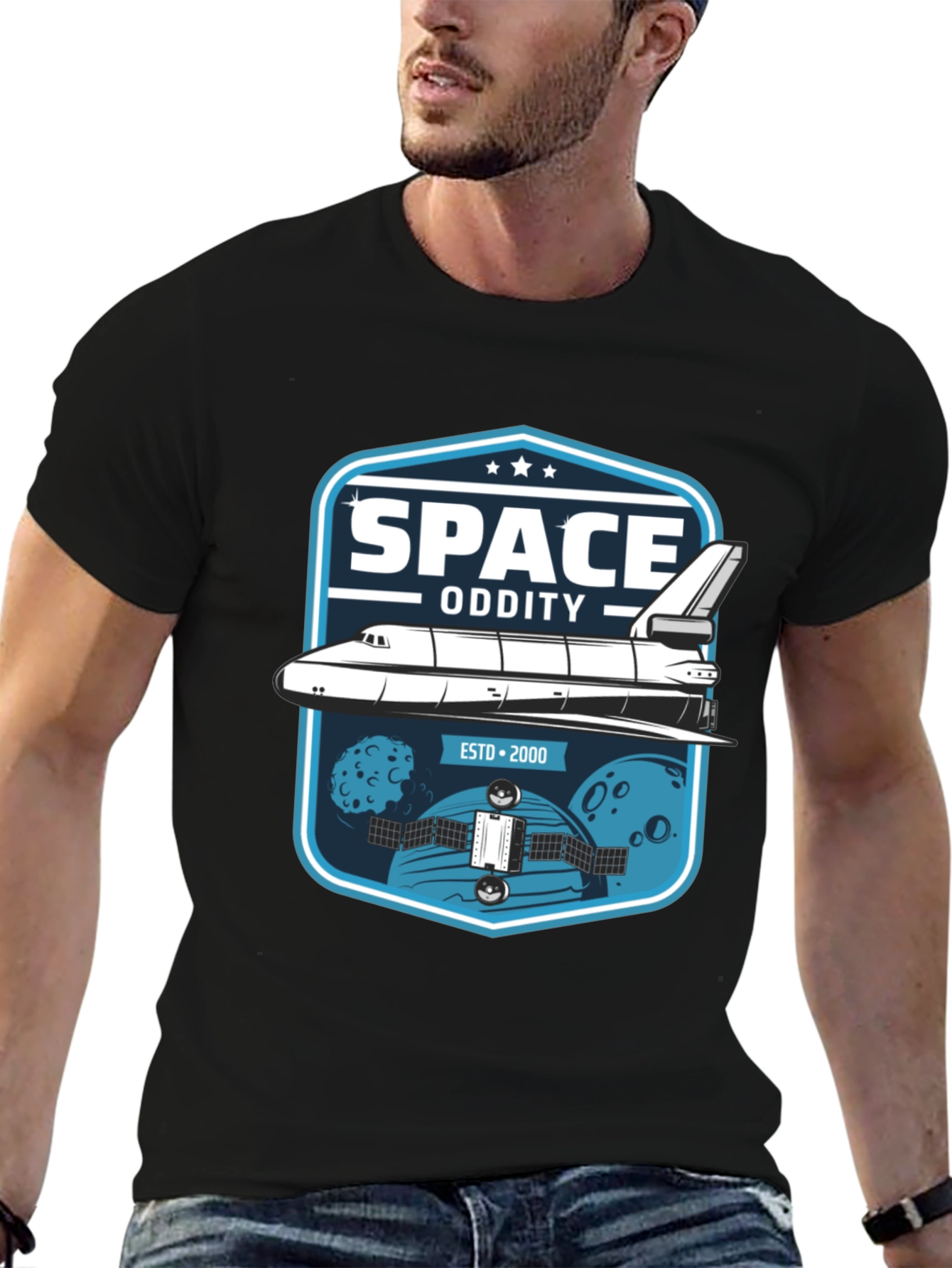 Space Oddity T-Shirt - Retro Shuttle Design