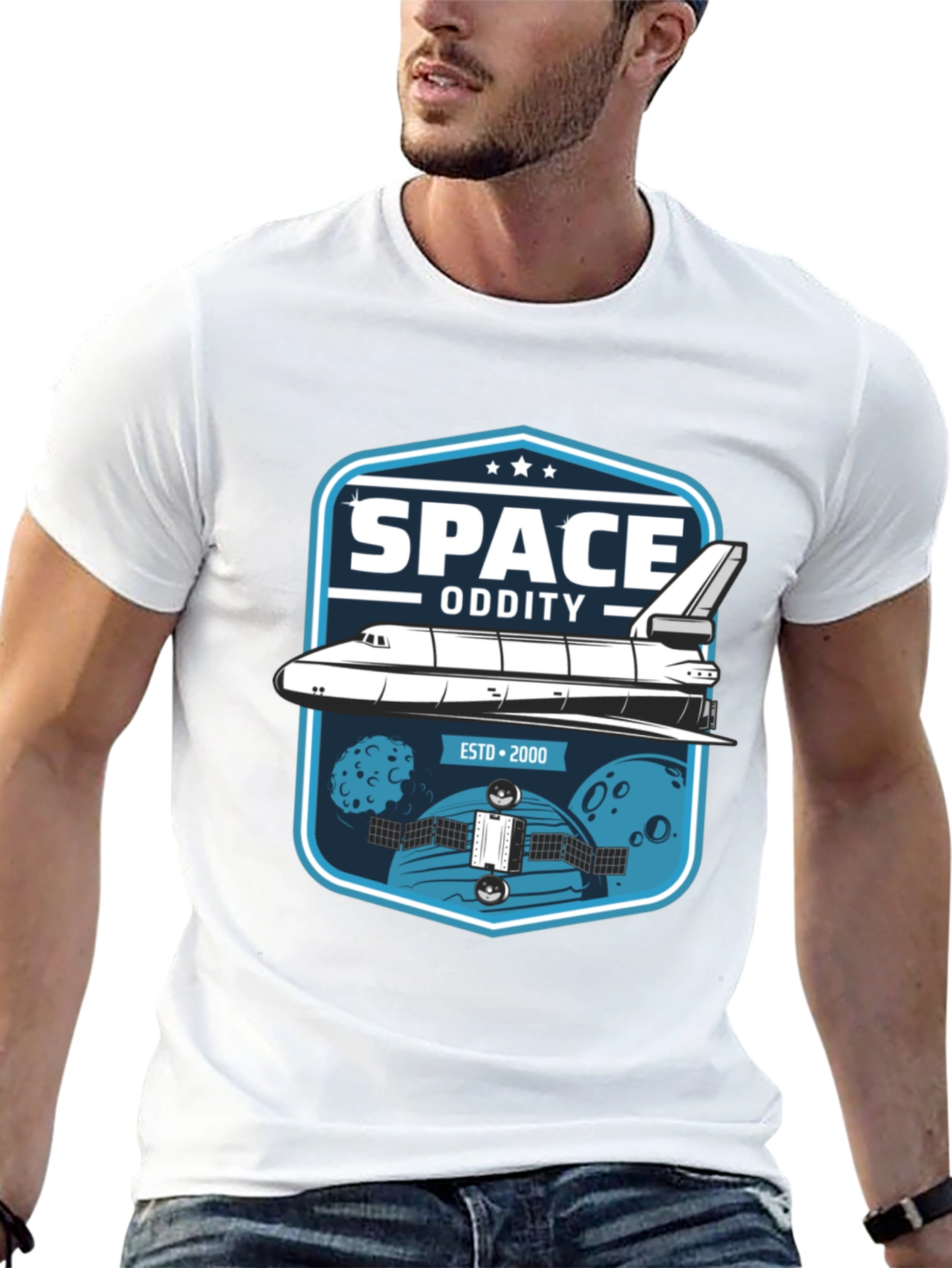 Space Oddity T-Shirt - Retro Shuttle Design