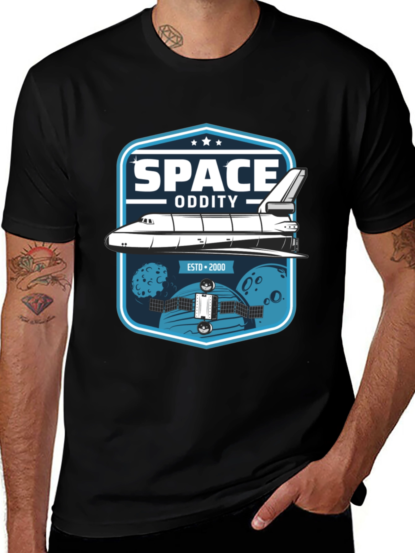 Space Oddity T-Shirt - Retro Shuttle Design