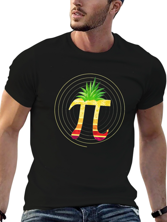 Pineapple Pi Graphic T-Shirt - Math Humor Tee