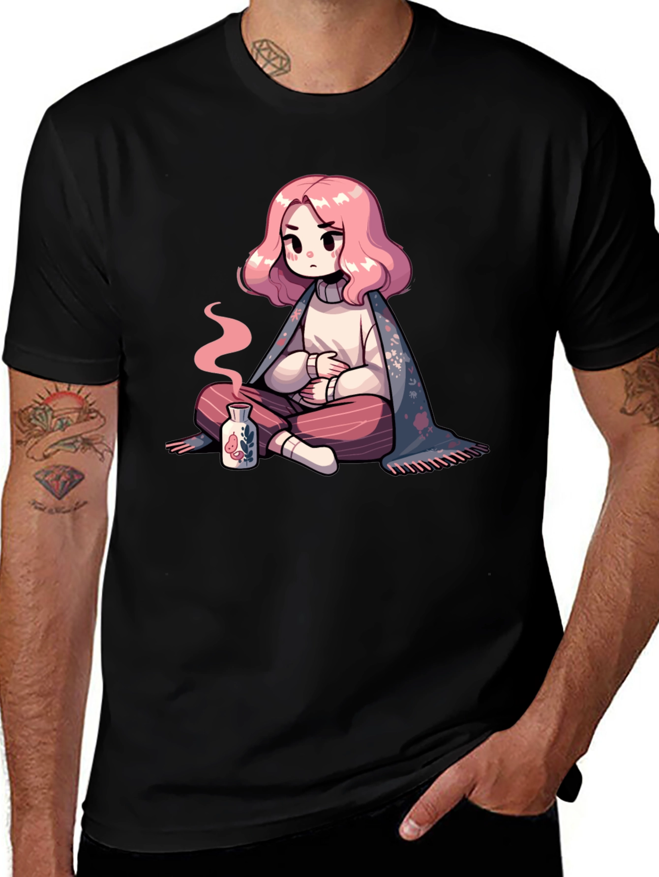 Anime Girl T-Shirt - Cozy and Cute Style