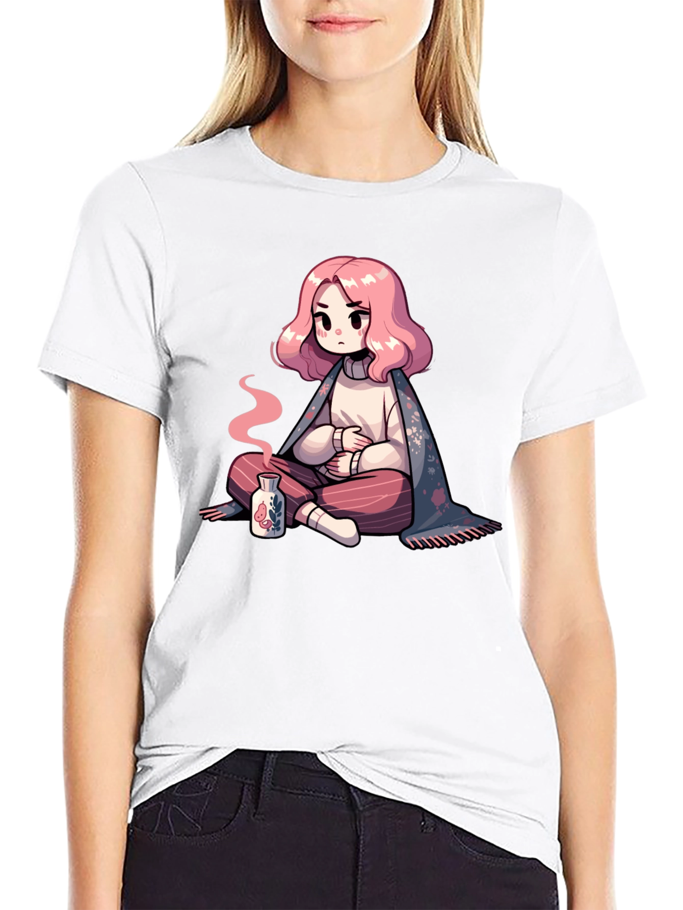 Anime Girl T-Shirt - Cozy and Cute Style