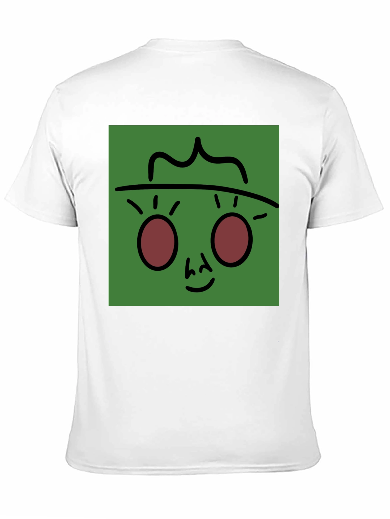 Funky Face Graphic Tee - Black Cotton Blend