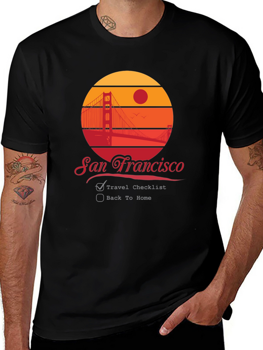 San Francisco Graphic T-Shirt - Travel Checklist Tee