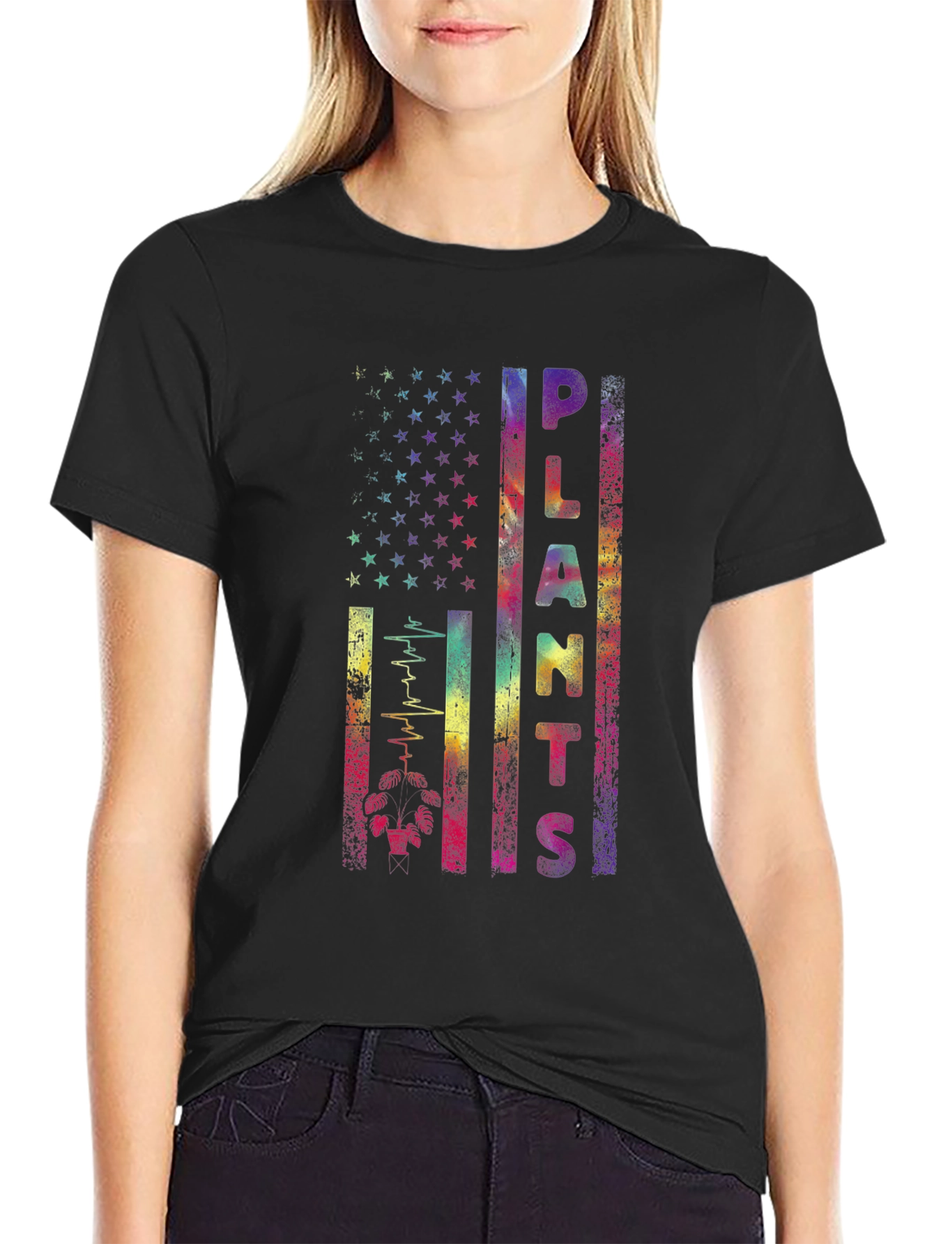 Plants Lover Flag Graphic T-Shirt