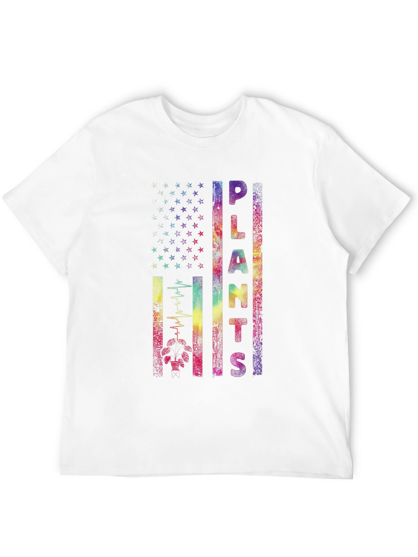 Plants Lover Flag Graphic T-Shirt