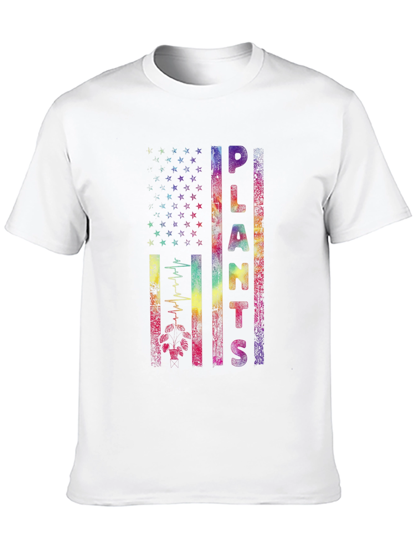 Plants Lover Flag Graphic T-Shirt