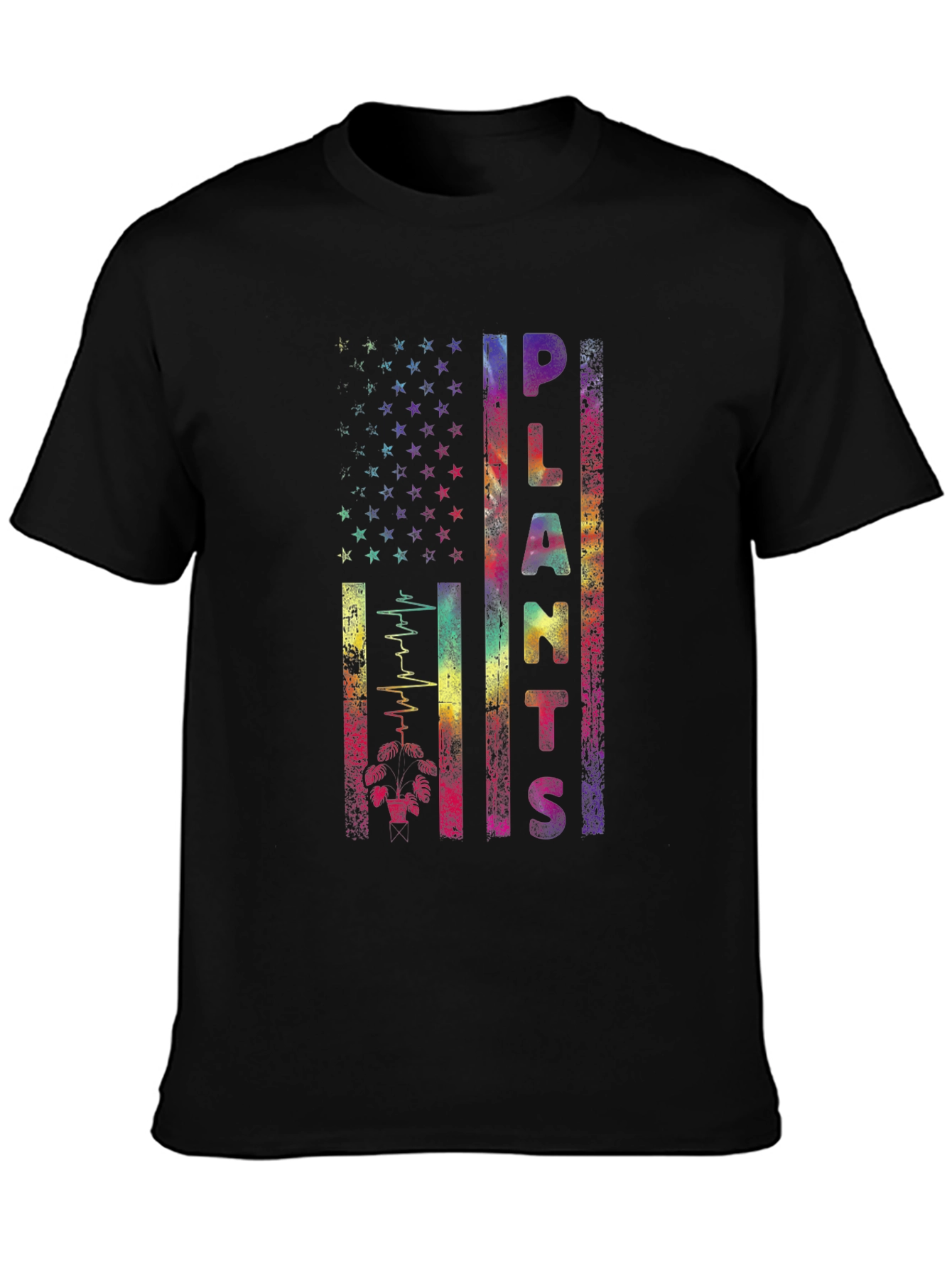 Plants Lover Flag Graphic T-Shirt