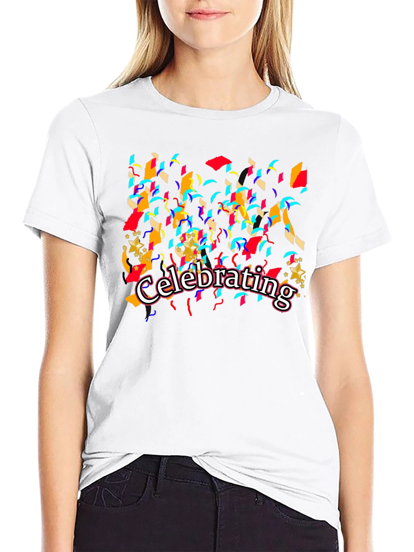 Celebrating Graphic T-Shirt - Black Cotton Tee