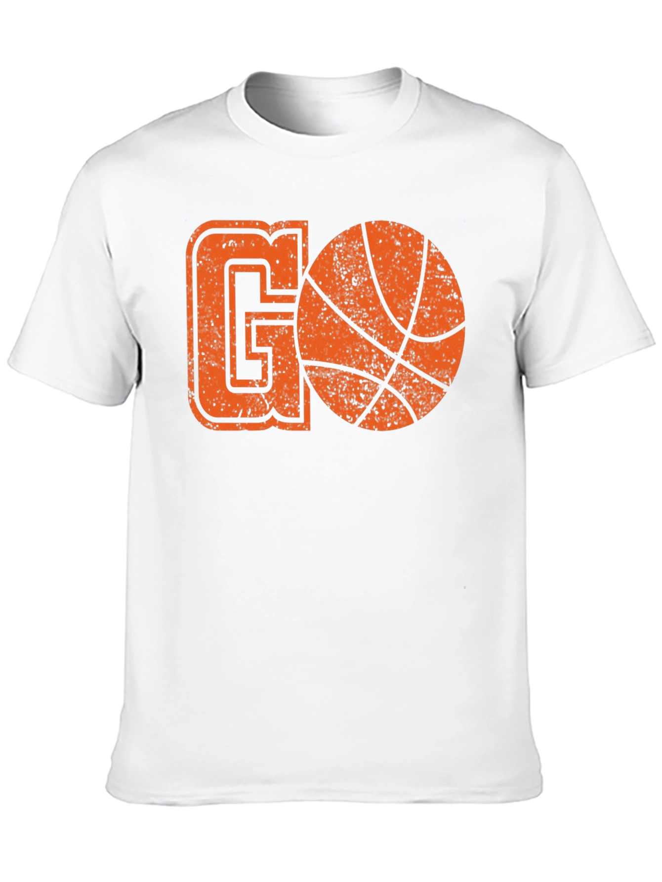 Basketball GO T-Shirt - Black Cotton Graphic Tee