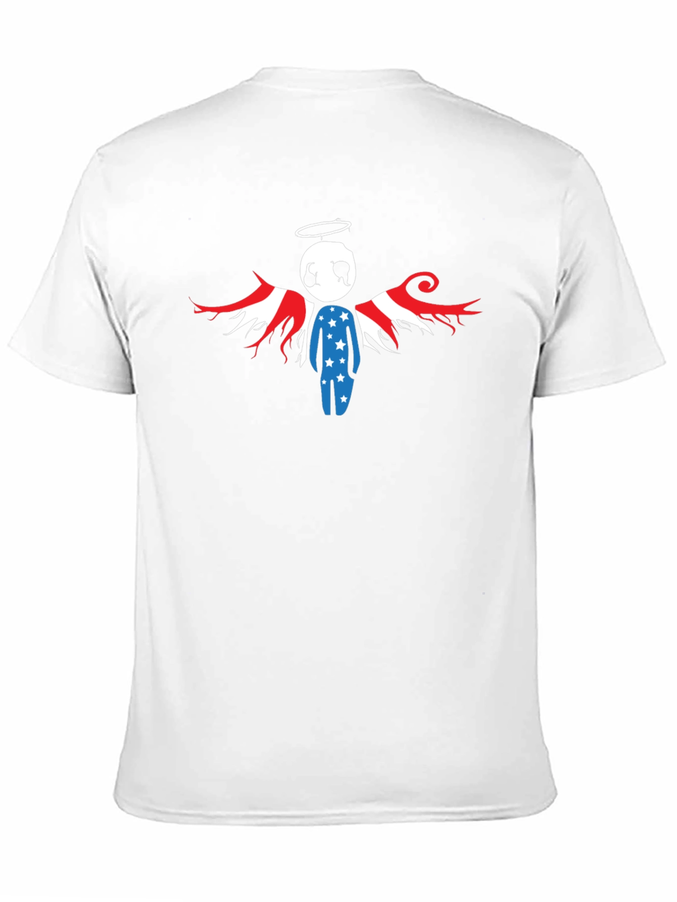 Patriotic Angel T-Shirt - USA Flag Wings