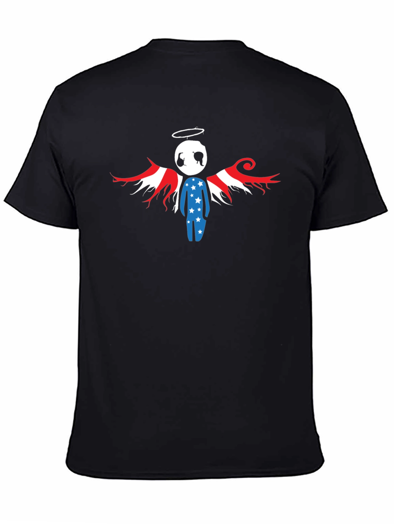 Patriotic Angel T-Shirt - USA Flag Wings
