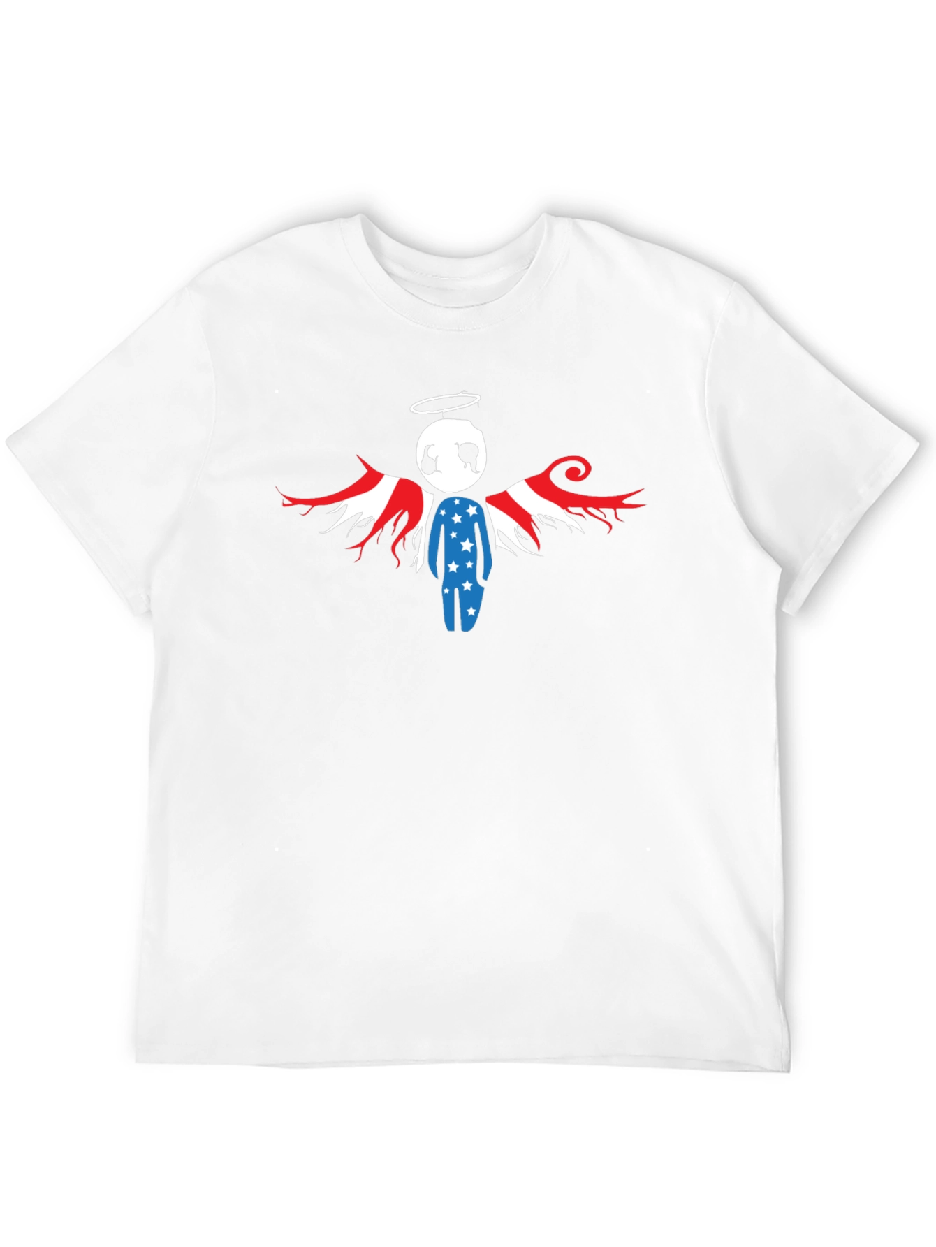 Patriotic Angel T-Shirt - USA Flag Wings