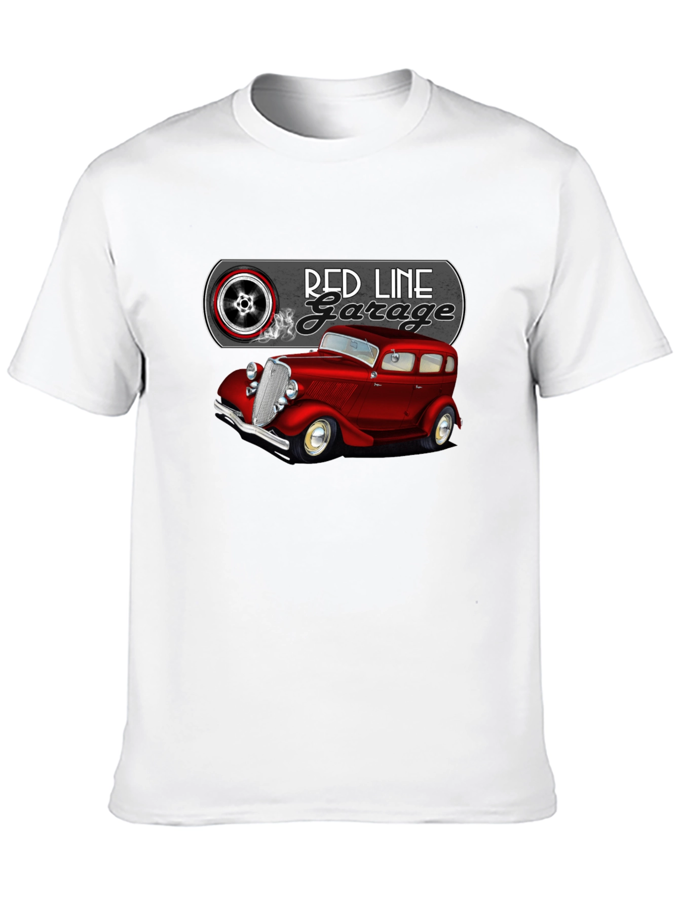Red Line Garage Classic Car T-Shirt