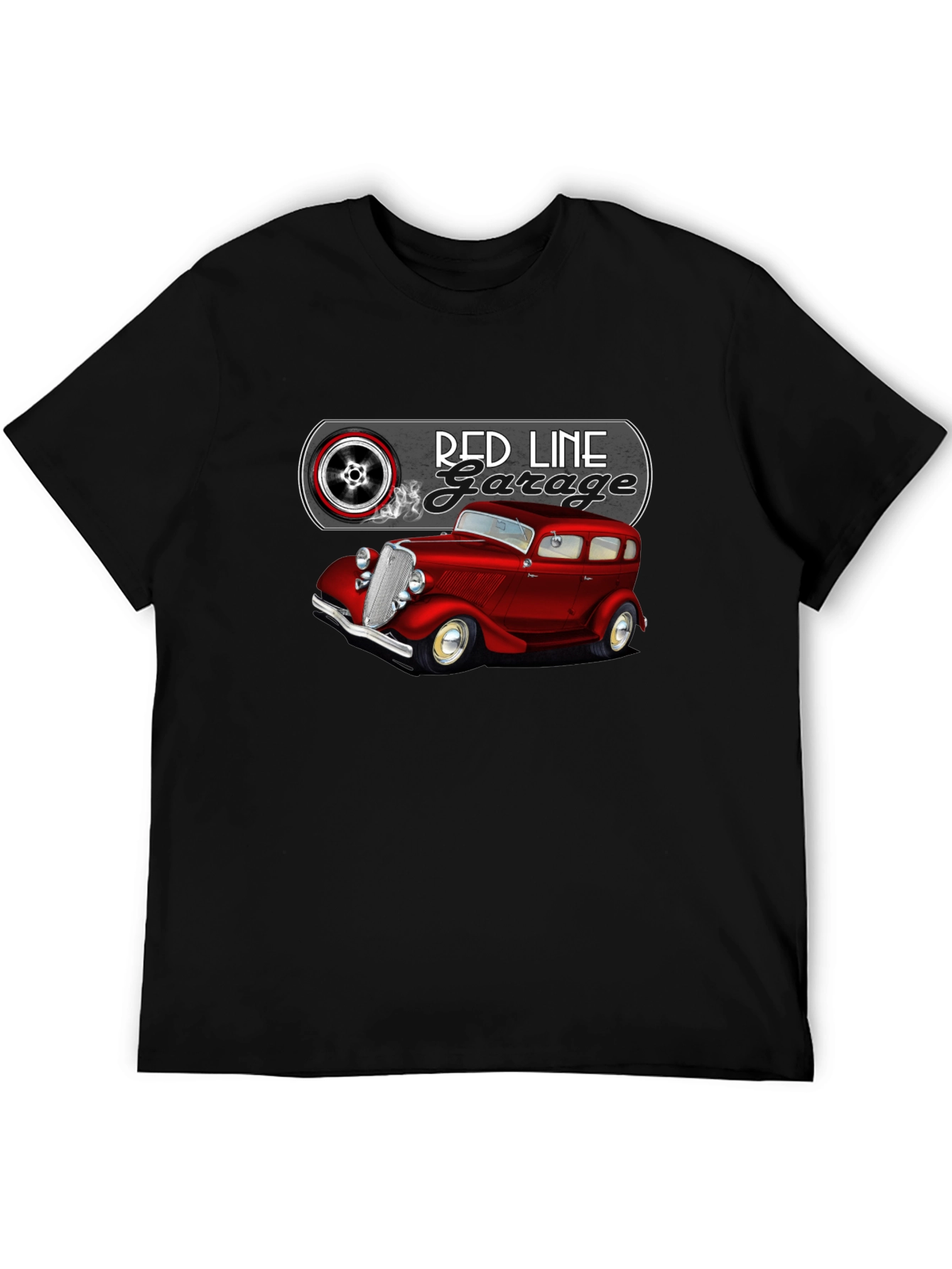 Red Line Garage Classic Car T-Shirt