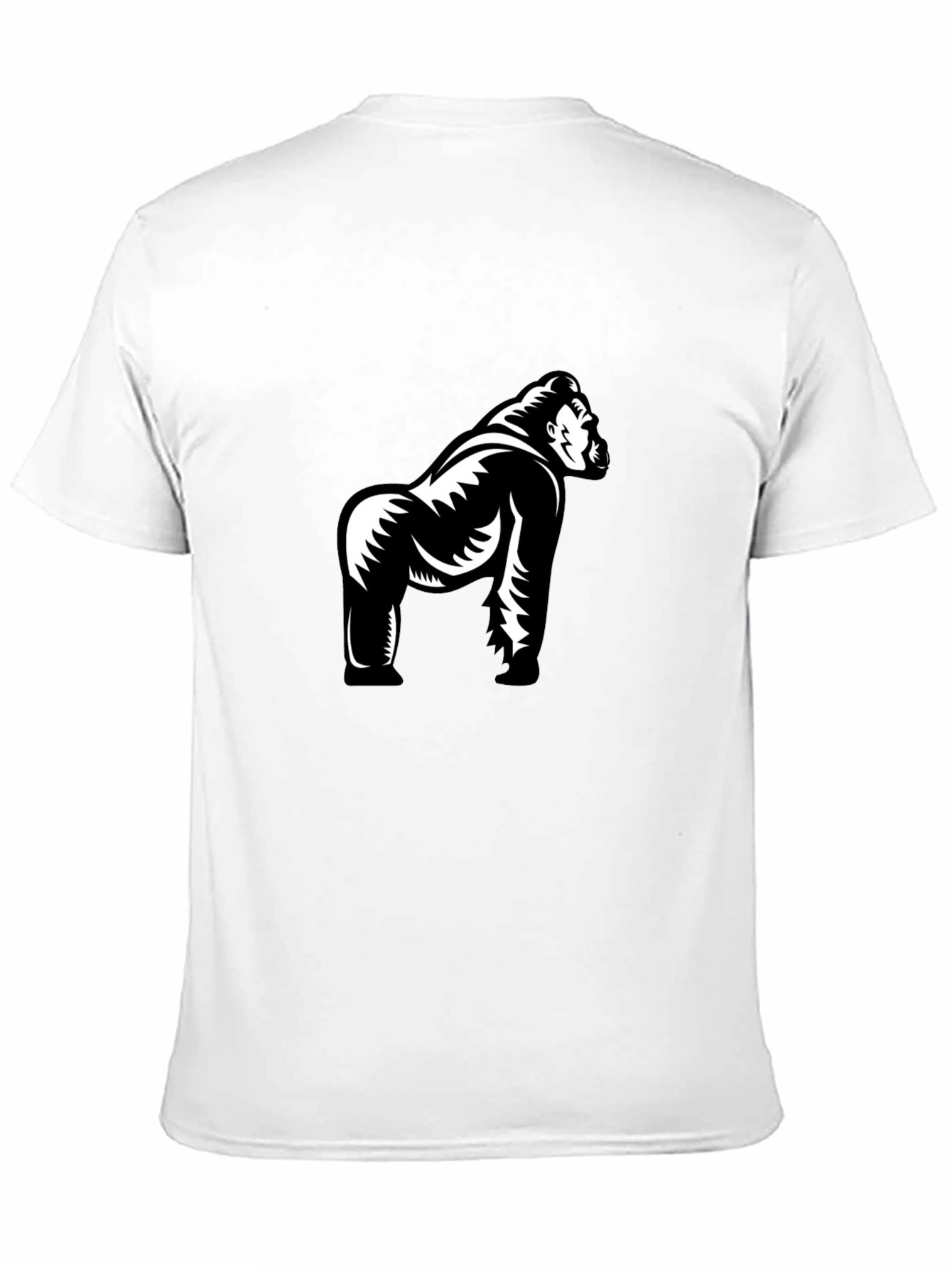 Gorilla Graphic Tee - Stylish Black Cotton T-Shirt