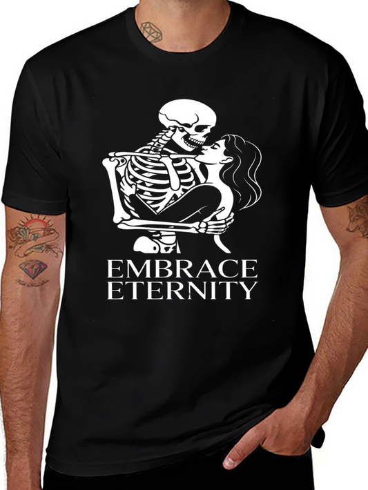 Embrace Eternity Graphic Tee - Skeleton Love