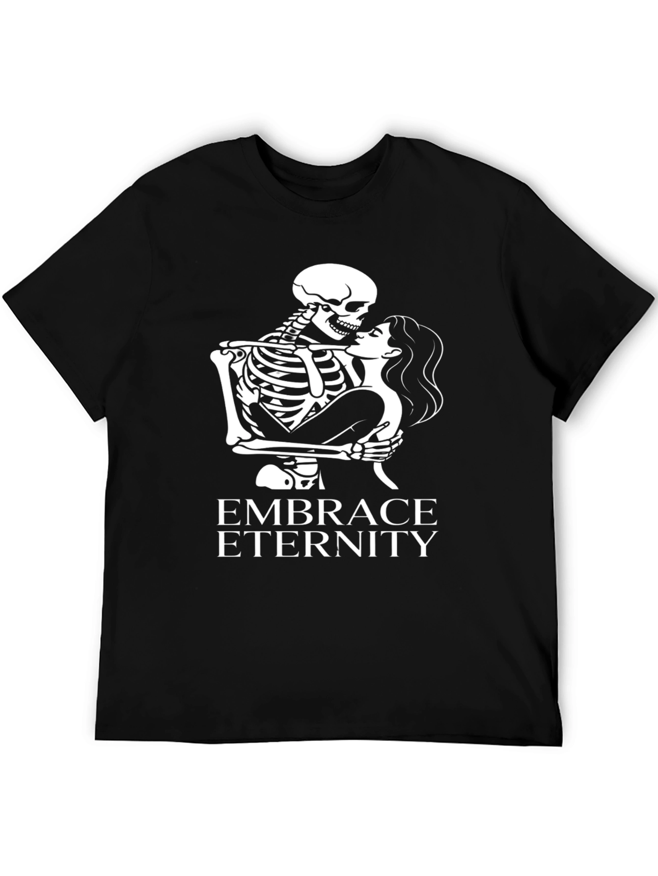 Embrace Eternity Graphic Tee - Skeleton Love