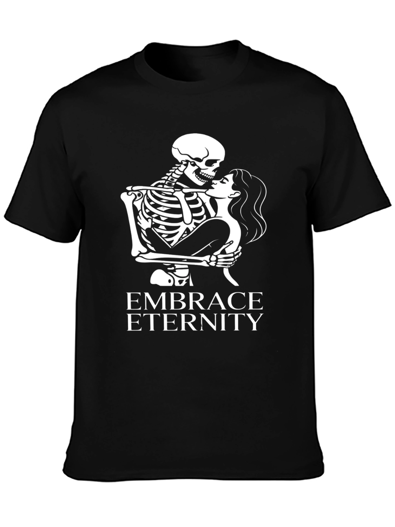Embrace Eternity Graphic Tee - Skeleton Love