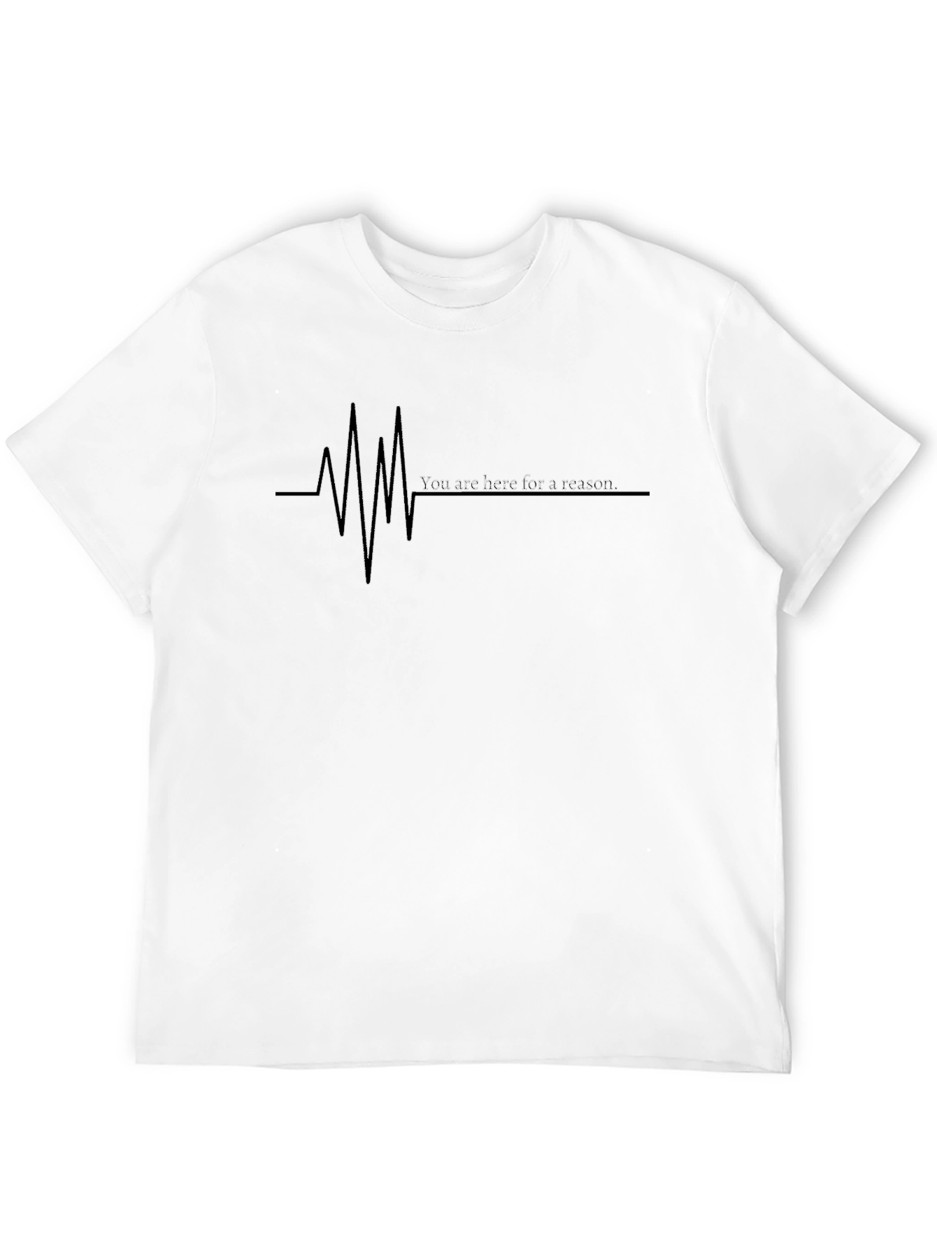 Heartbeat You Are Here Graphic Tee - Black