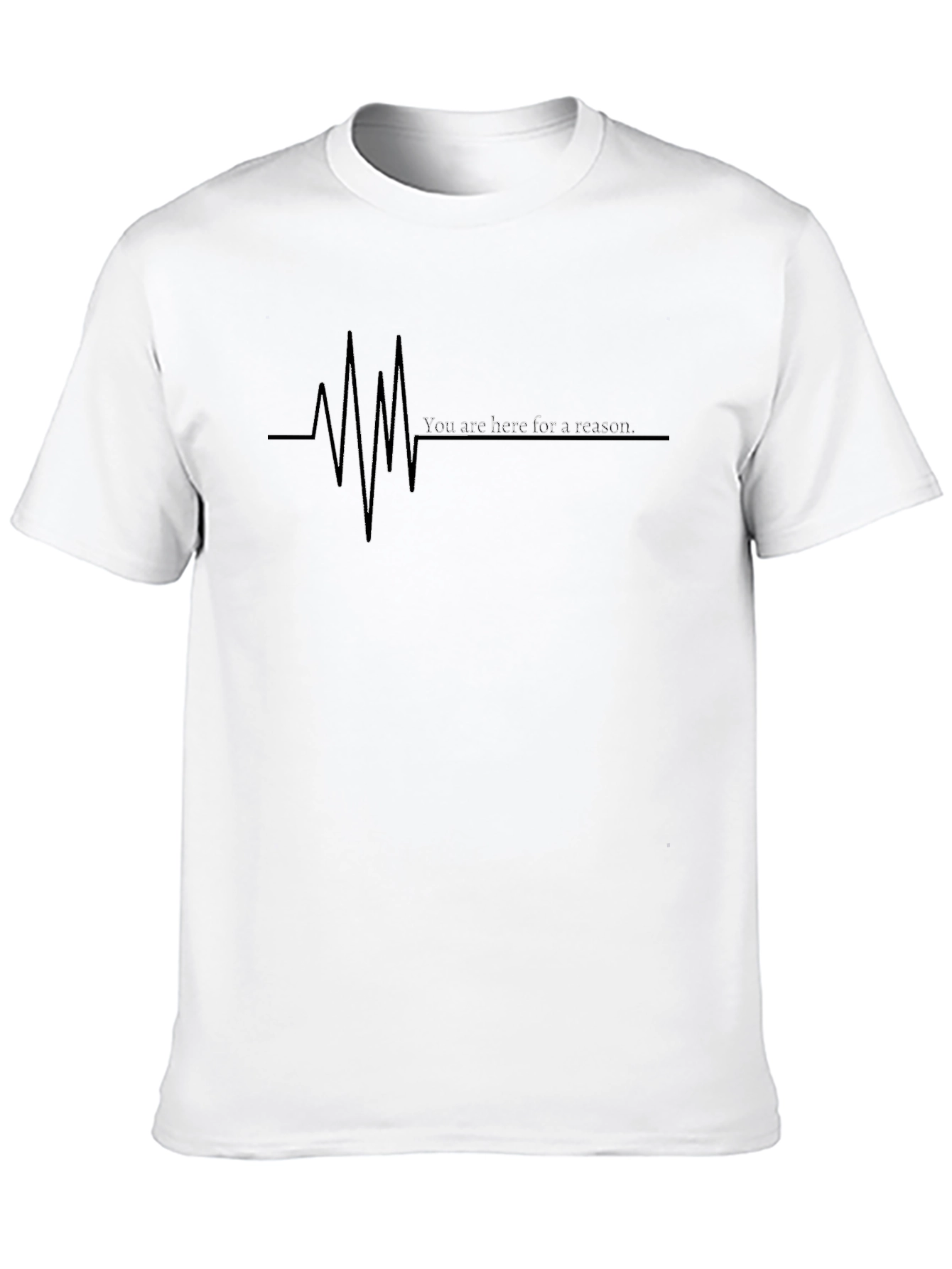 Heartbeat You Are Here Graphic Tee - Black