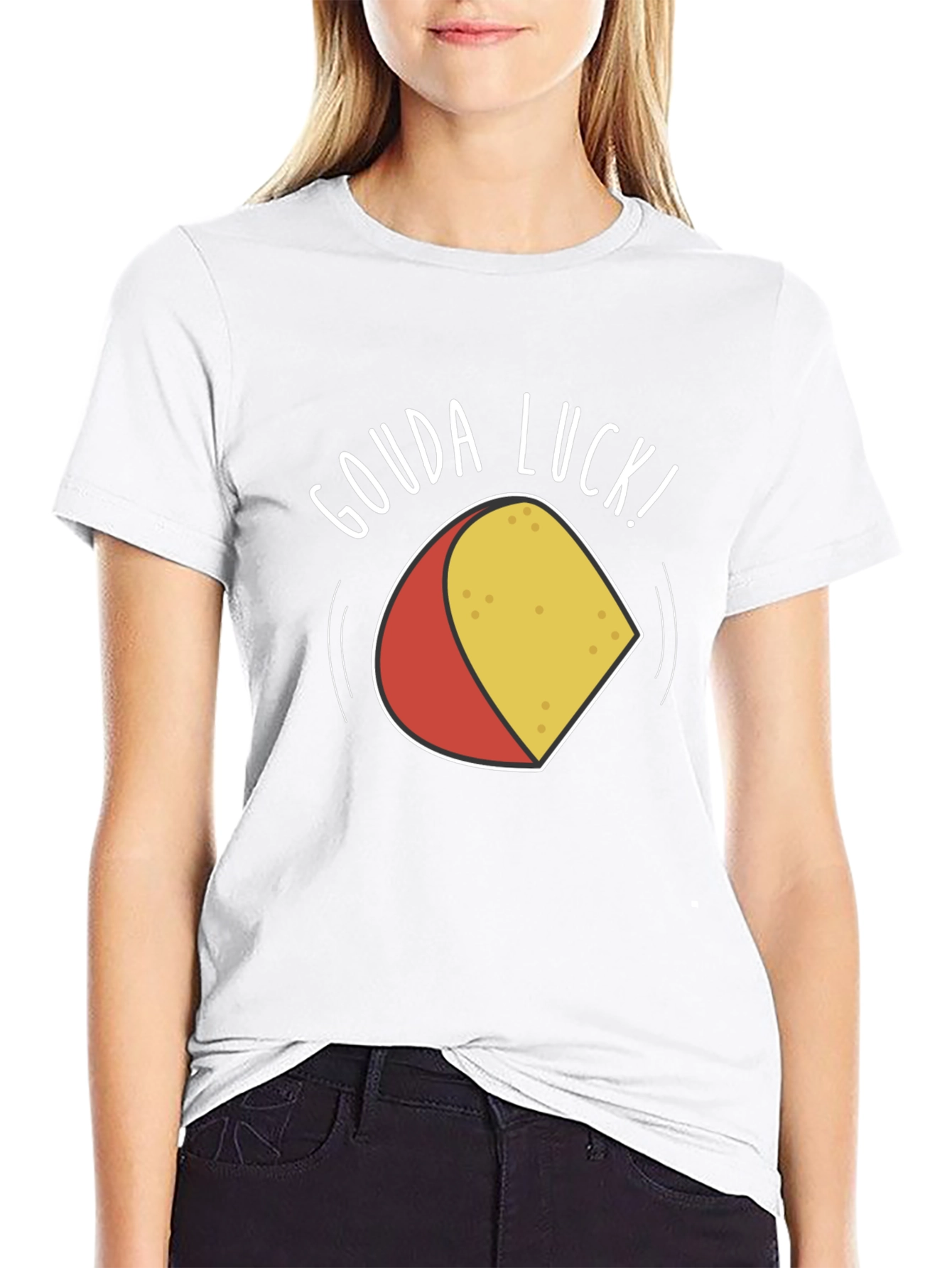 Gouda Luck T-Shirt - Funny Cheese Pun Tee