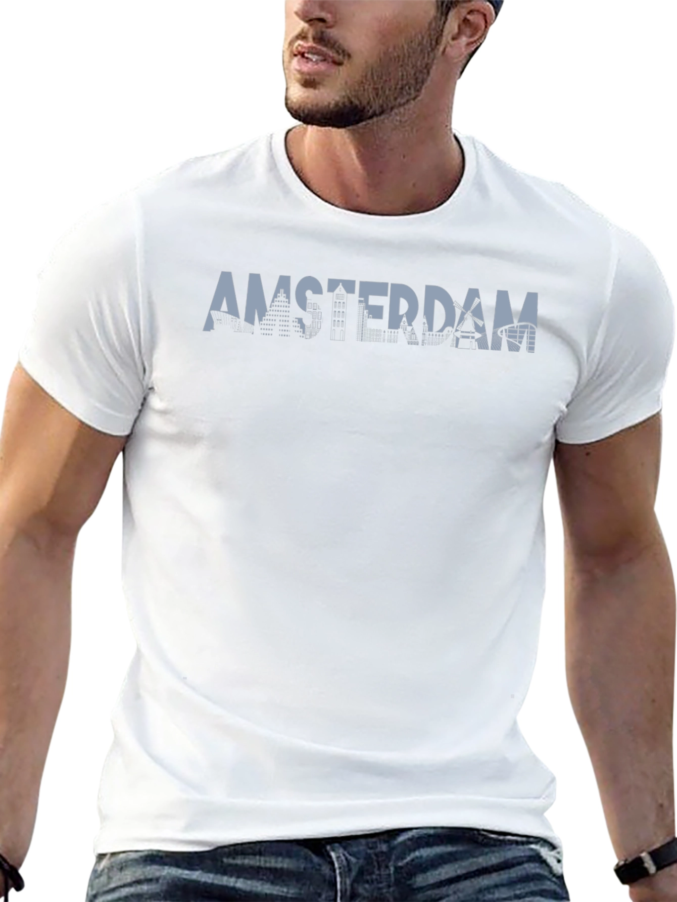 Amsterdam Skyline Graphic Tee
