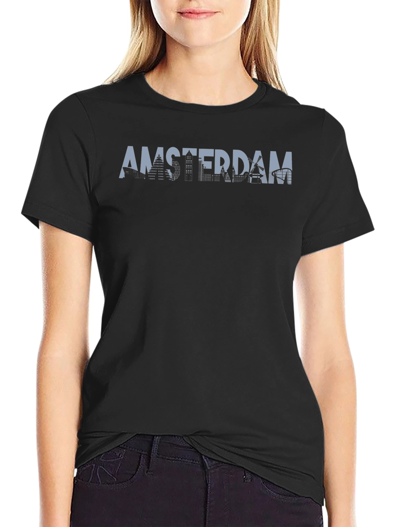 Amsterdam Skyline Graphic Tee
