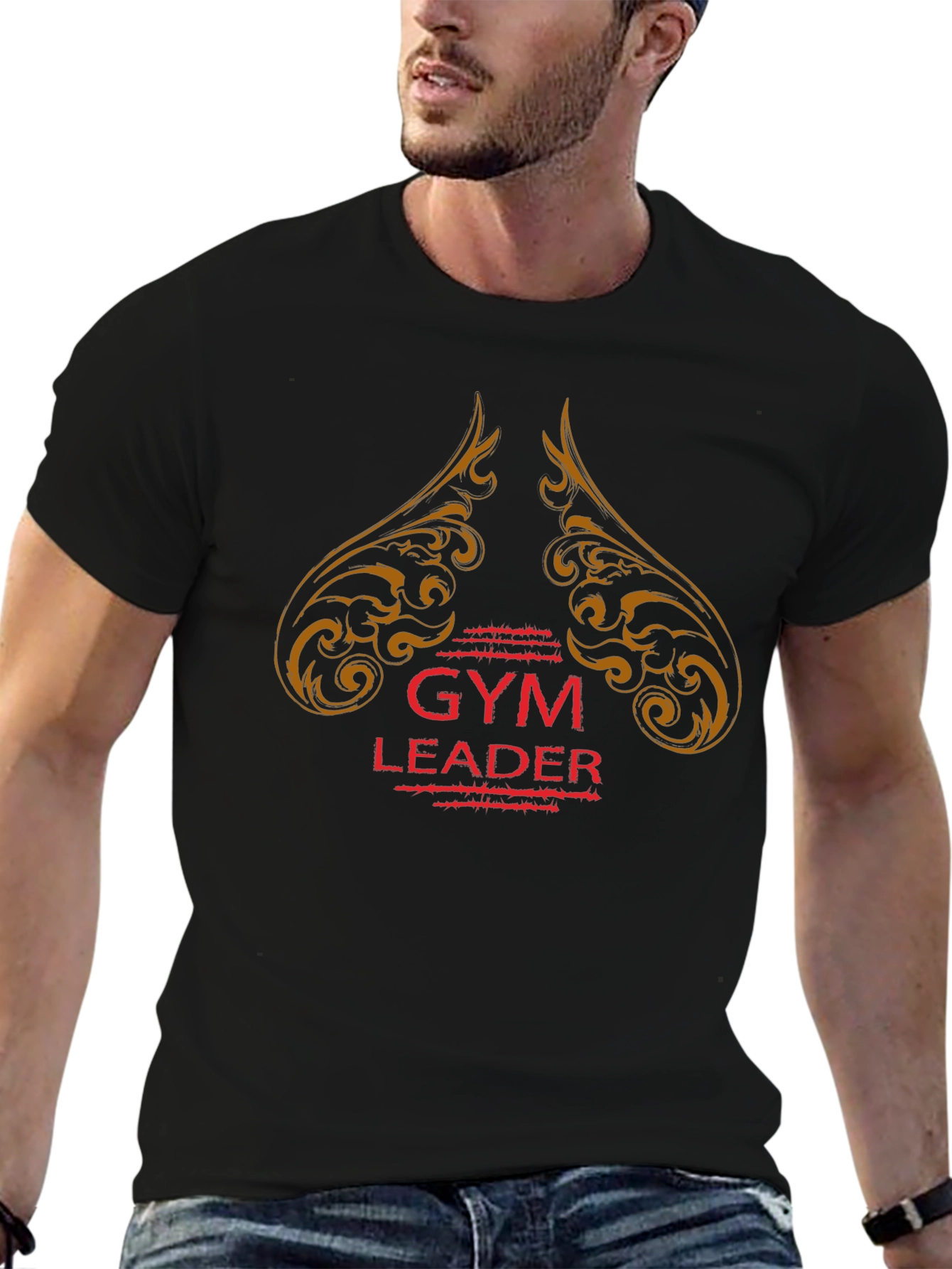 Gym Leader T-Shirt - Black Graphic Tee