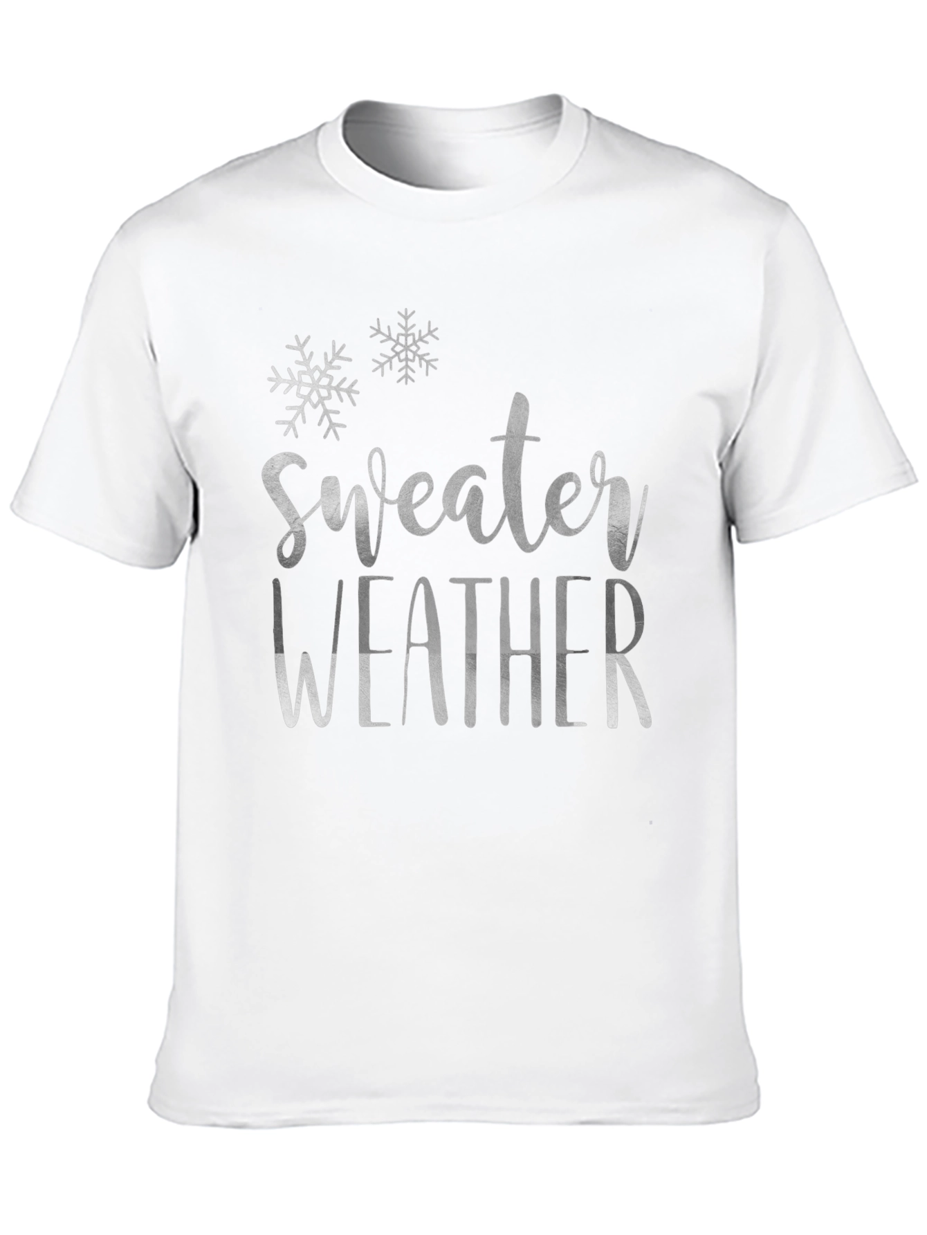 Sweater Weather Graphic Tee - Black Cotton Shirt