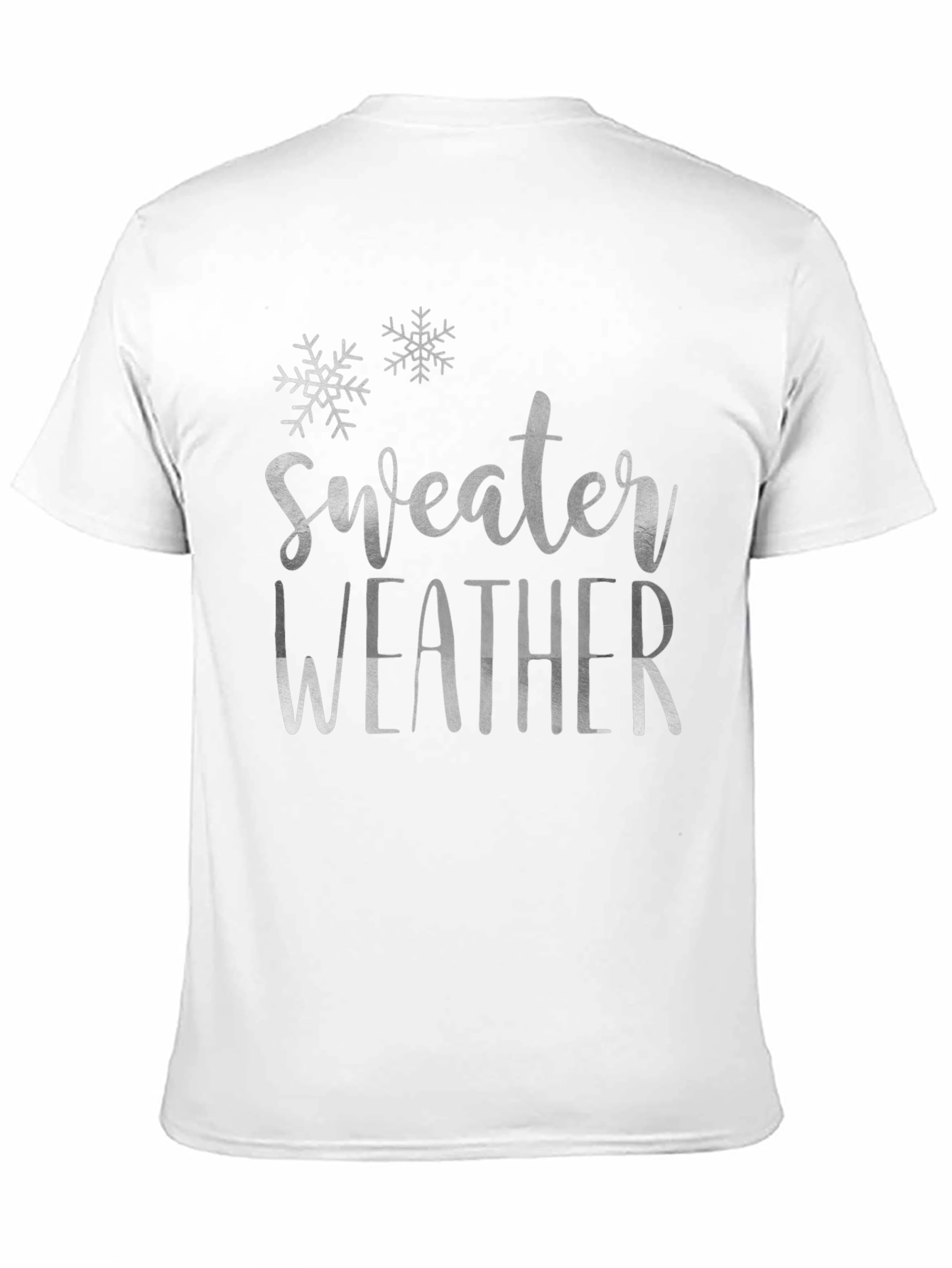 Sweater Weather Graphic Tee - Black Cotton Shirt