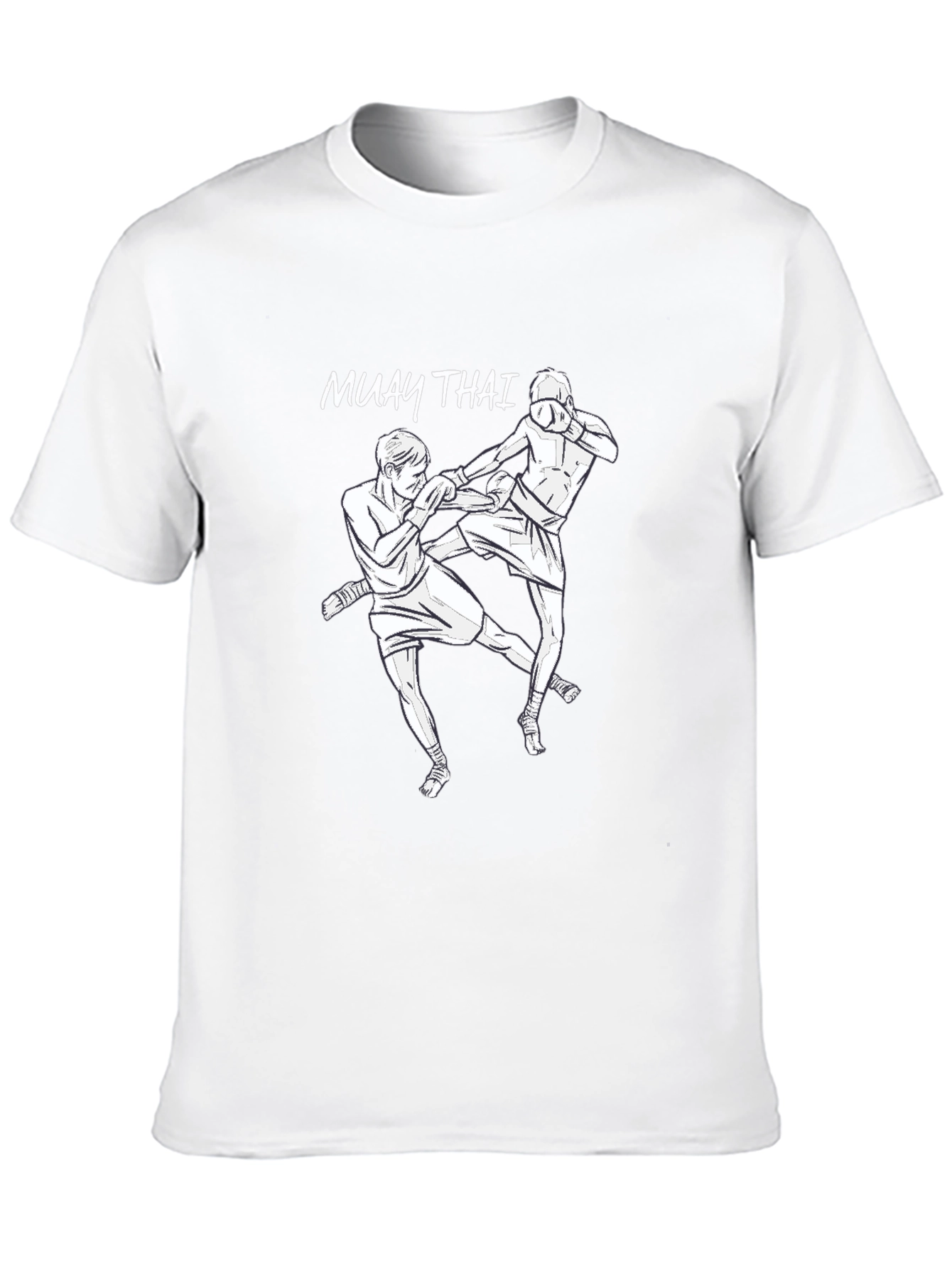 Muay Thai T-Shirt Black Tee Boxing Graphic Top