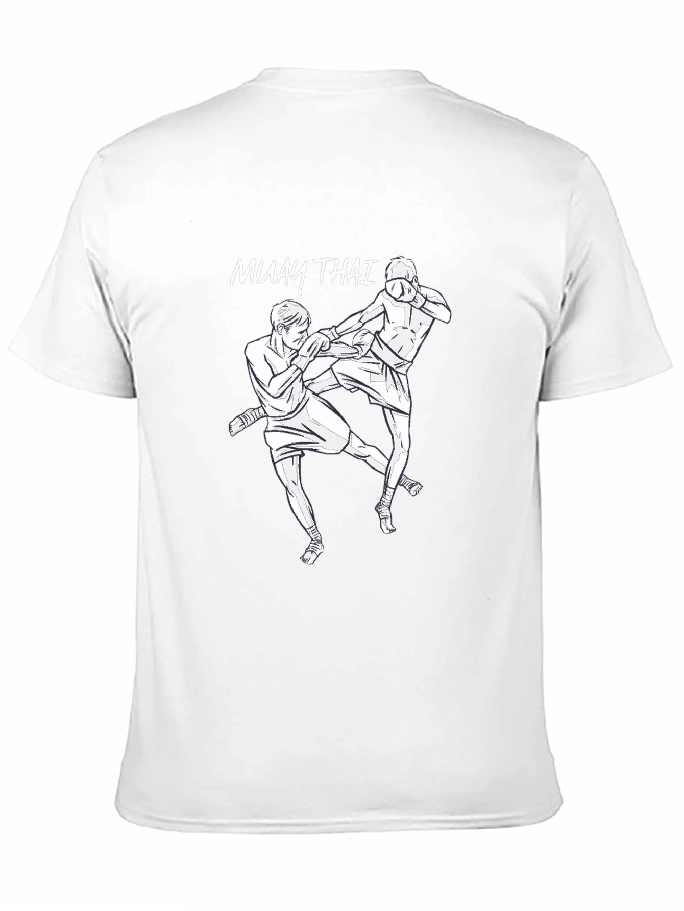 Muay Thai T-Shirt Black Tee Boxing Graphic Top