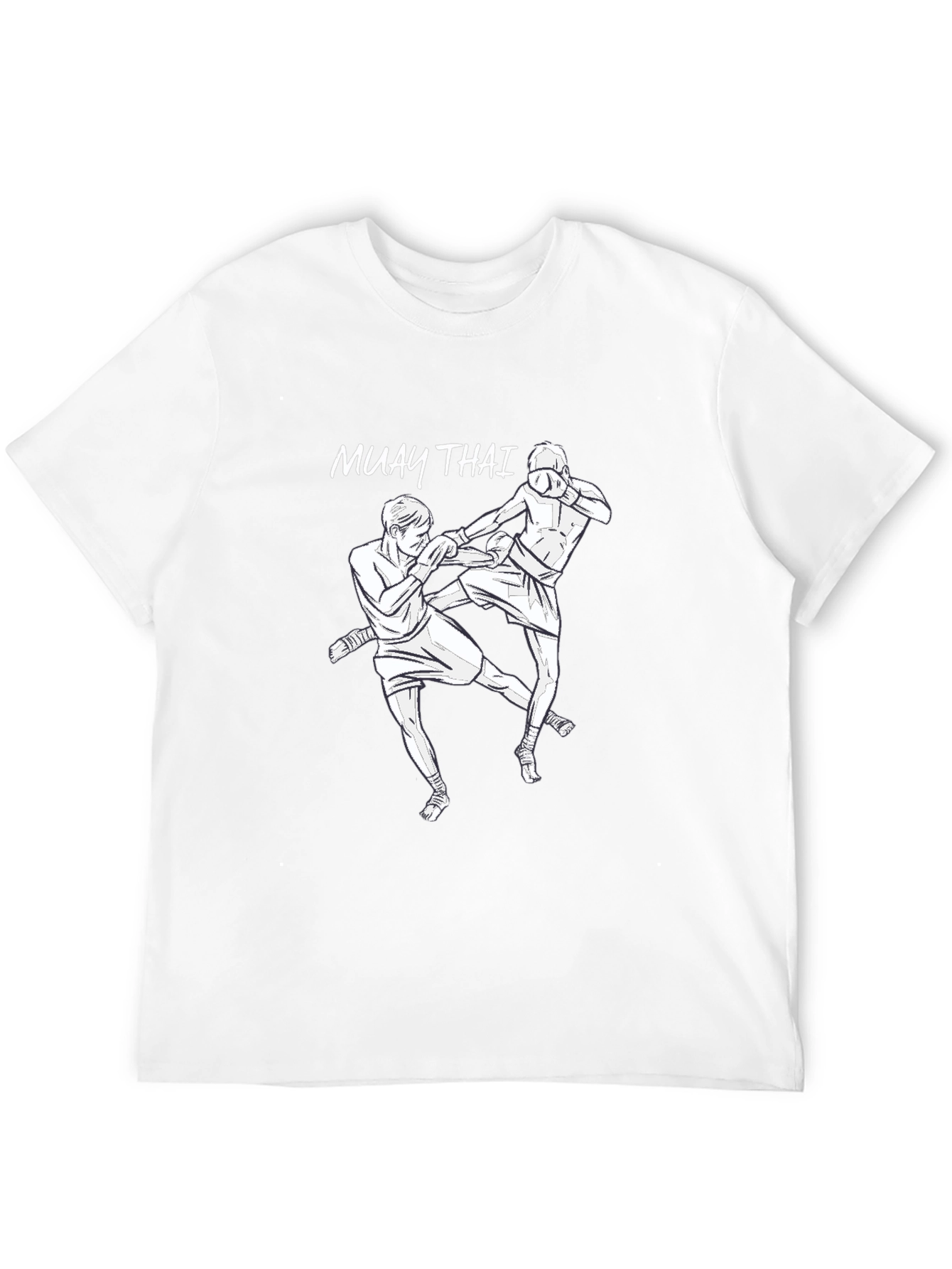 Muay Thai T-Shirt Black Tee Boxing Graphic Top