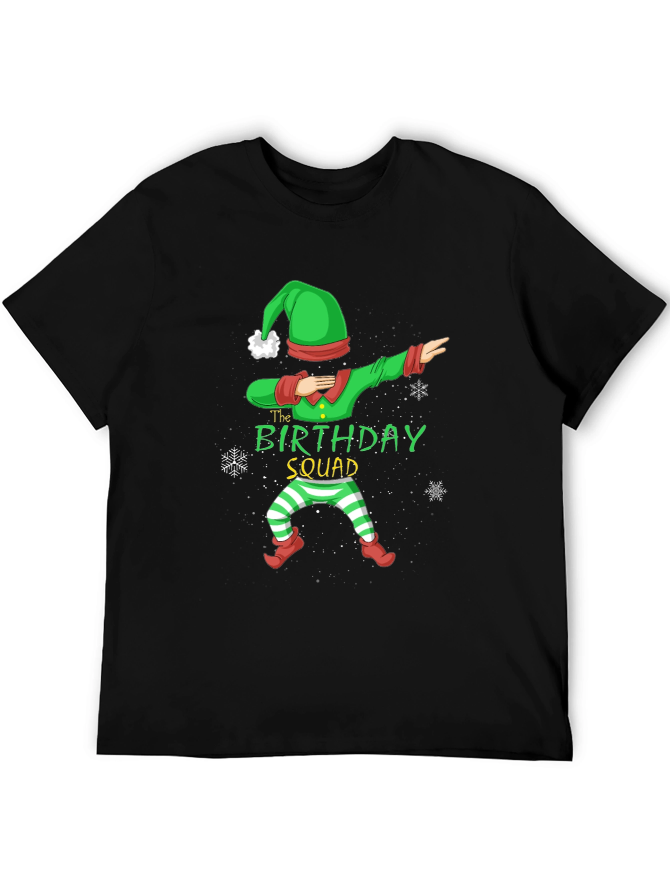 Birthday Squad Elf Dabbing T-Shirt