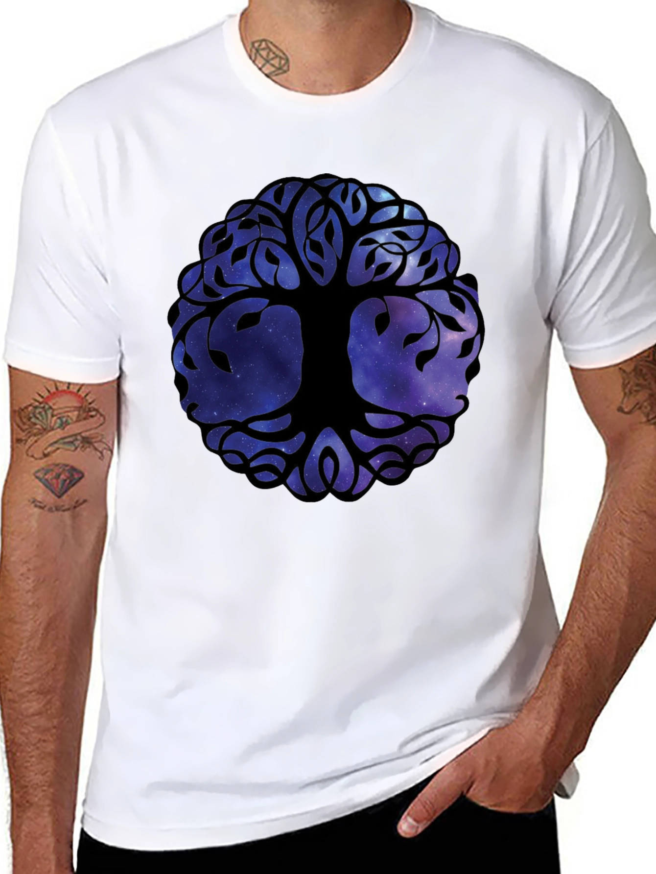 Tree of Life Galaxy T-Shirt - Stylish Graphic Tee